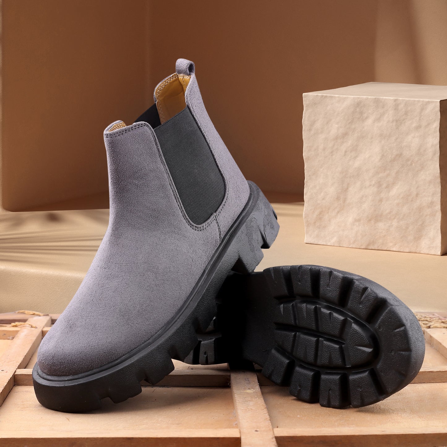 Bxxy's Designer Suede Boots For Men