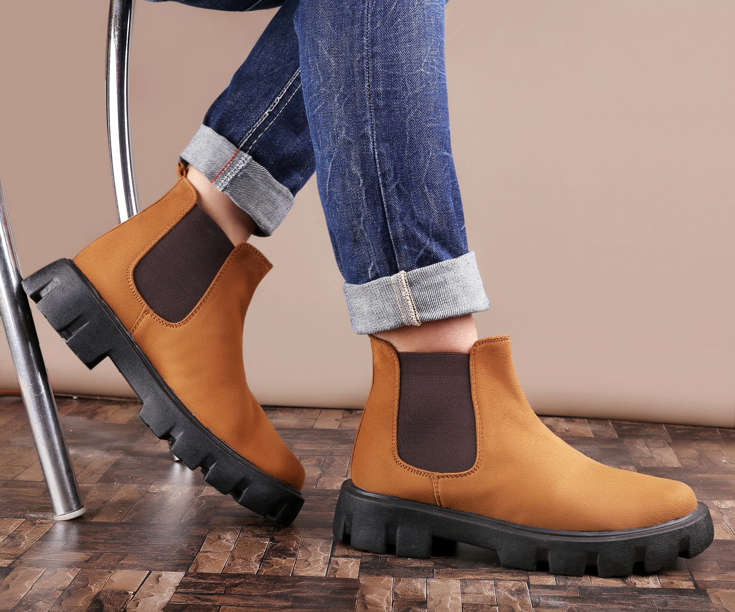 Bxxy's Designer Suede Boots For Men