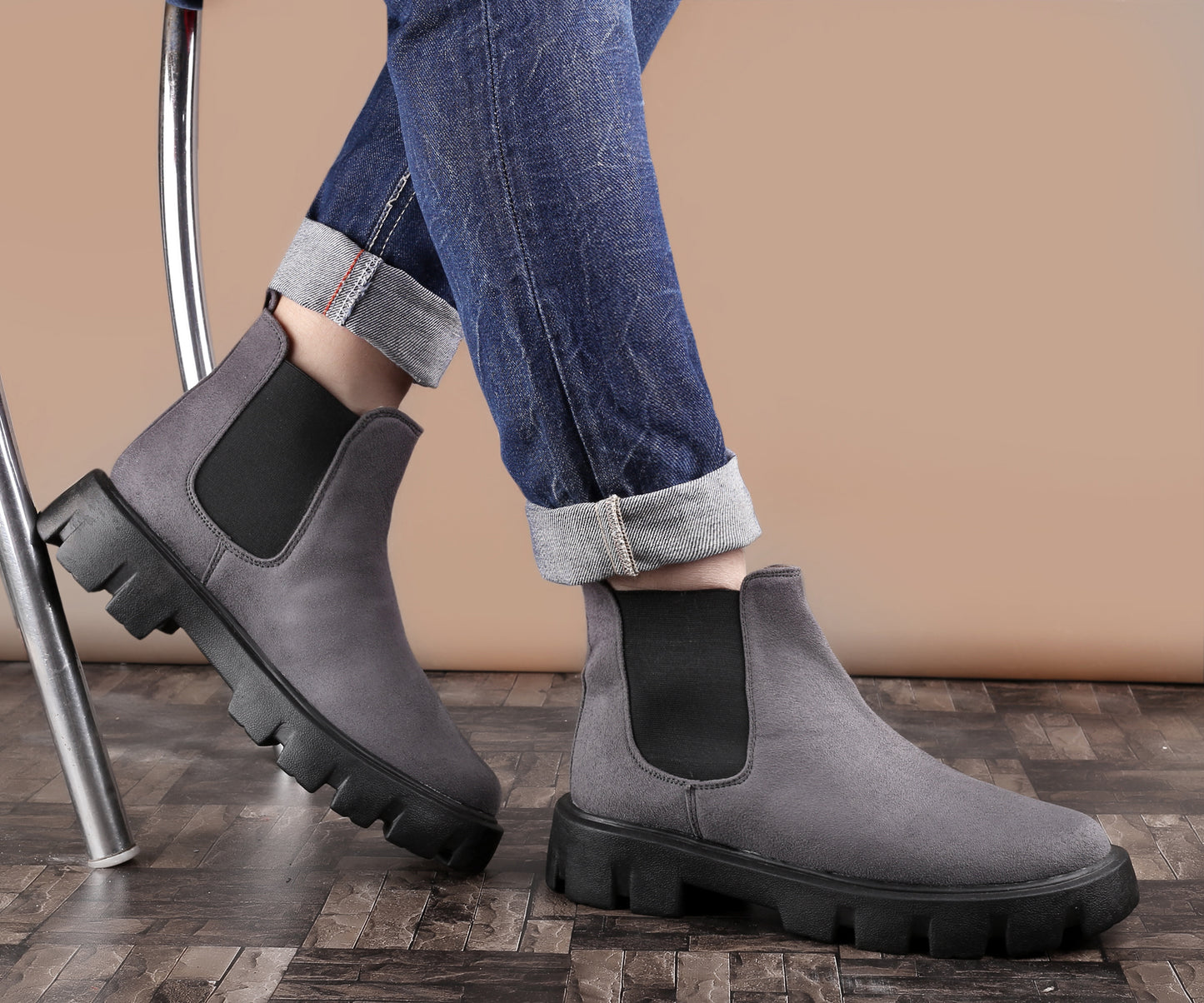 Bxxy's Designer Suede Boots For Men