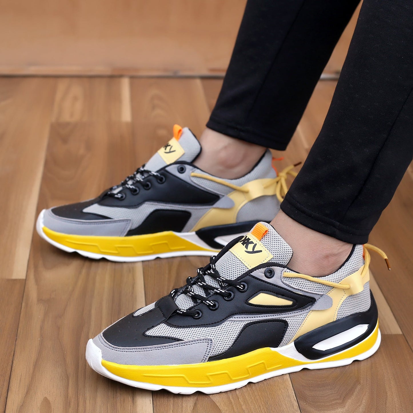 BXXY Men's latest Causal Sneakers And Sports Lace-Up Stylish Shoe with Eva Sole