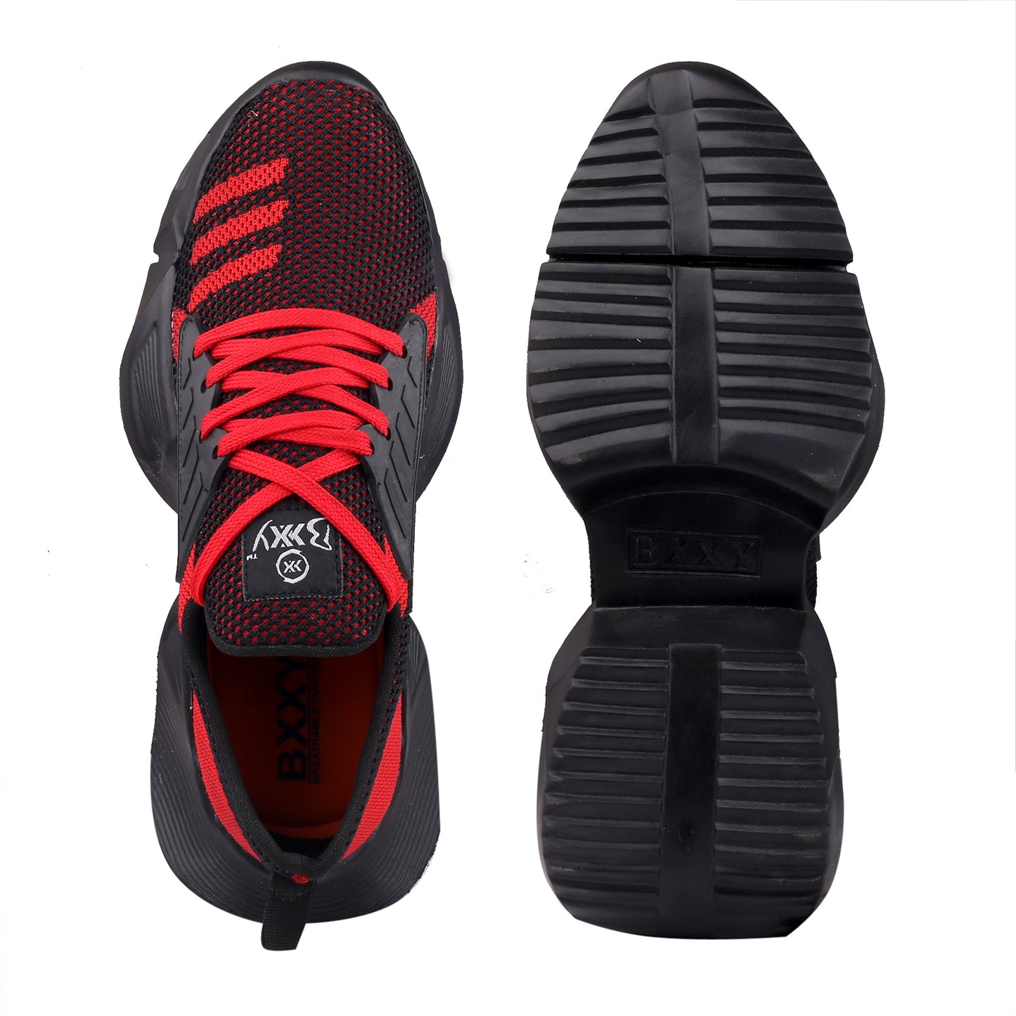 BXXY Mesh Material Casual Sports, Running Lace-Up Eva Shoes for Men
