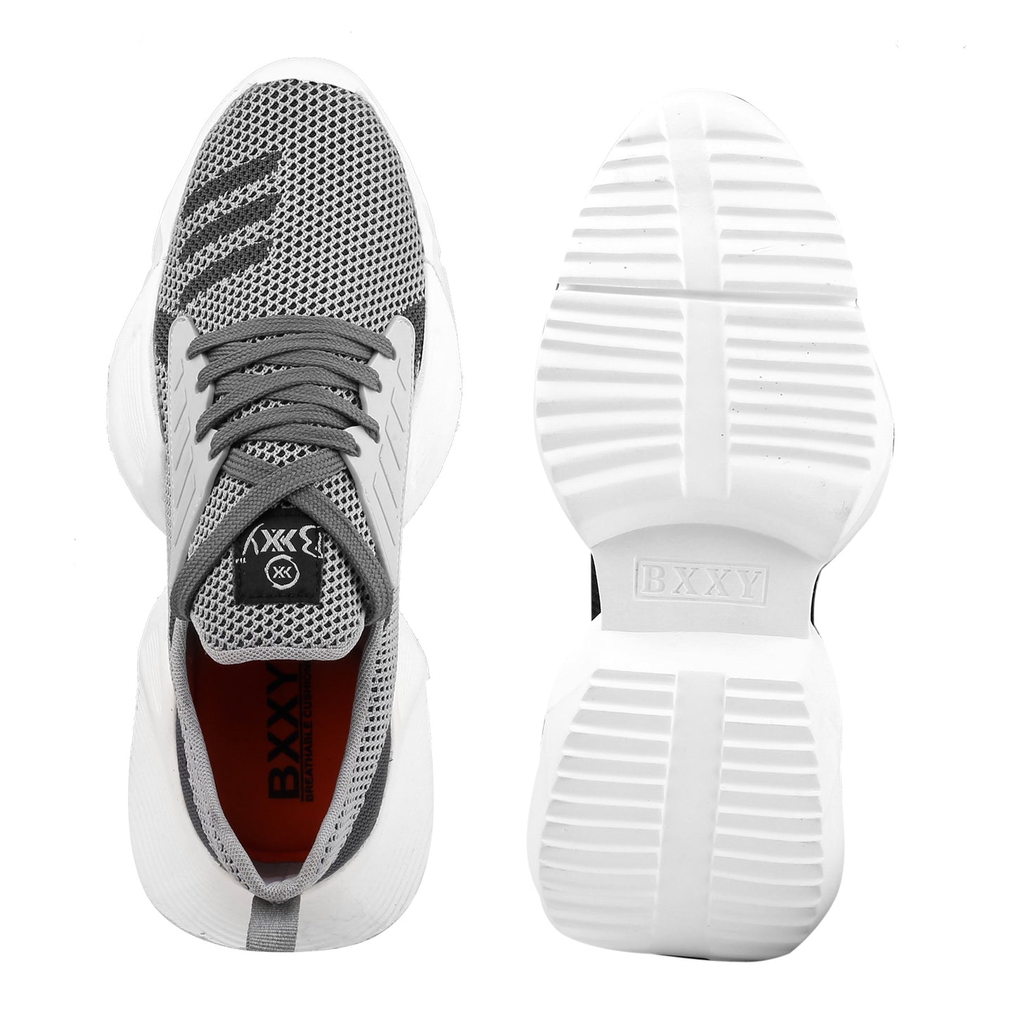 BXXY Mesh Material Casual Sports, Running Lace-Up Eva Shoes for Men