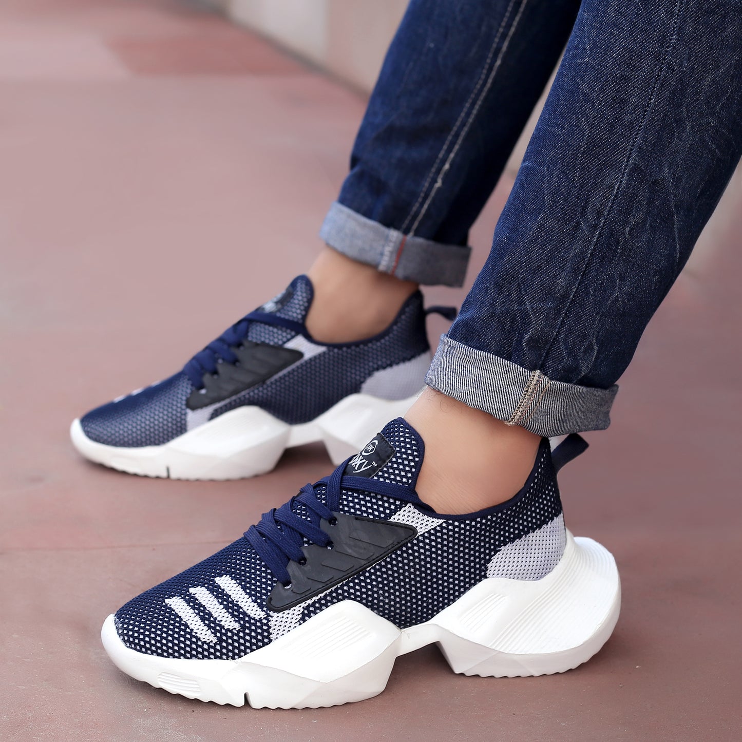 BXXY Mesh Material Casual Sports, Running Lace-Up Eva Shoes for Men