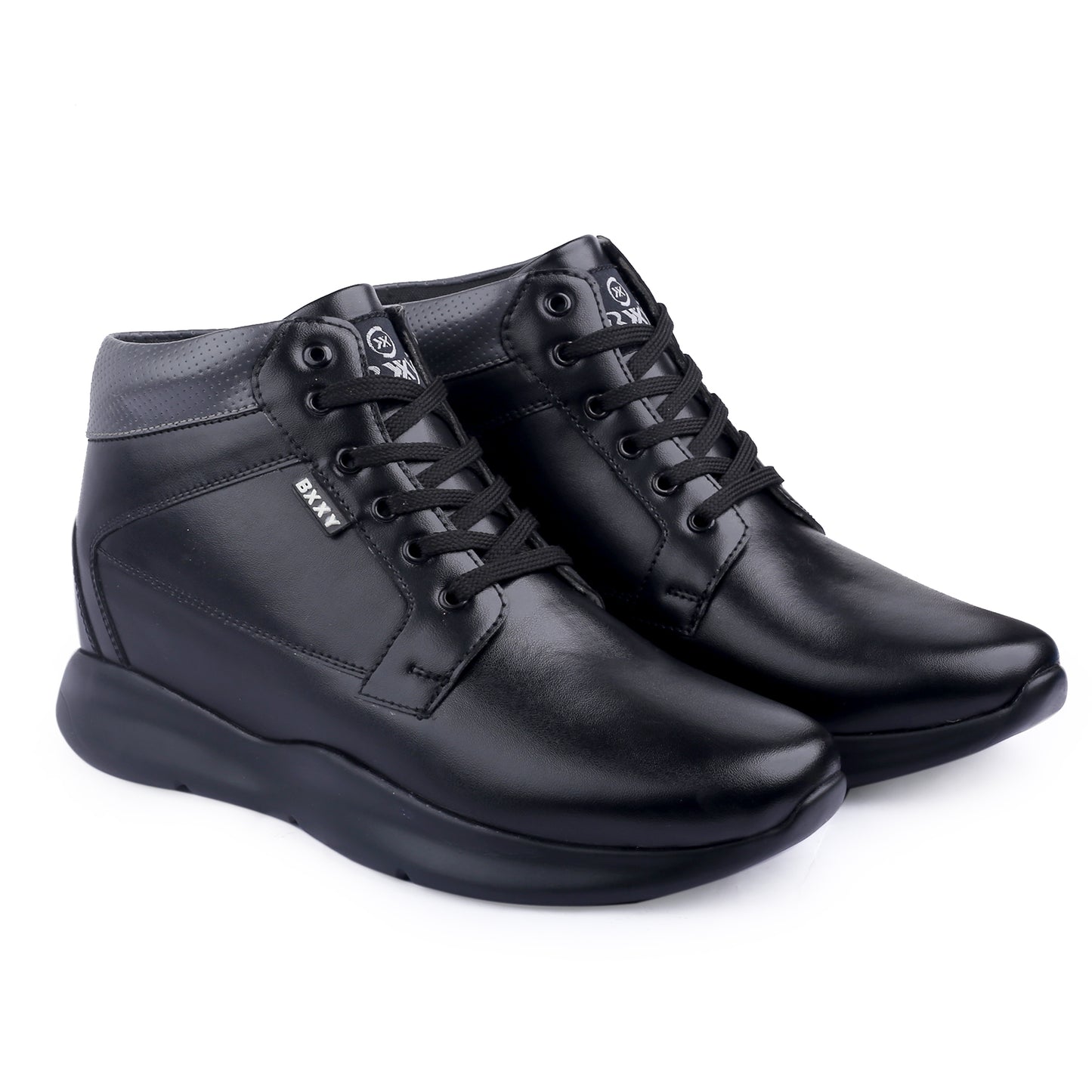 Bxxy's Men 3 Inch Hidden Height Increasing/Elevator Casual Lace-up Outdoor Sneaker Boot
