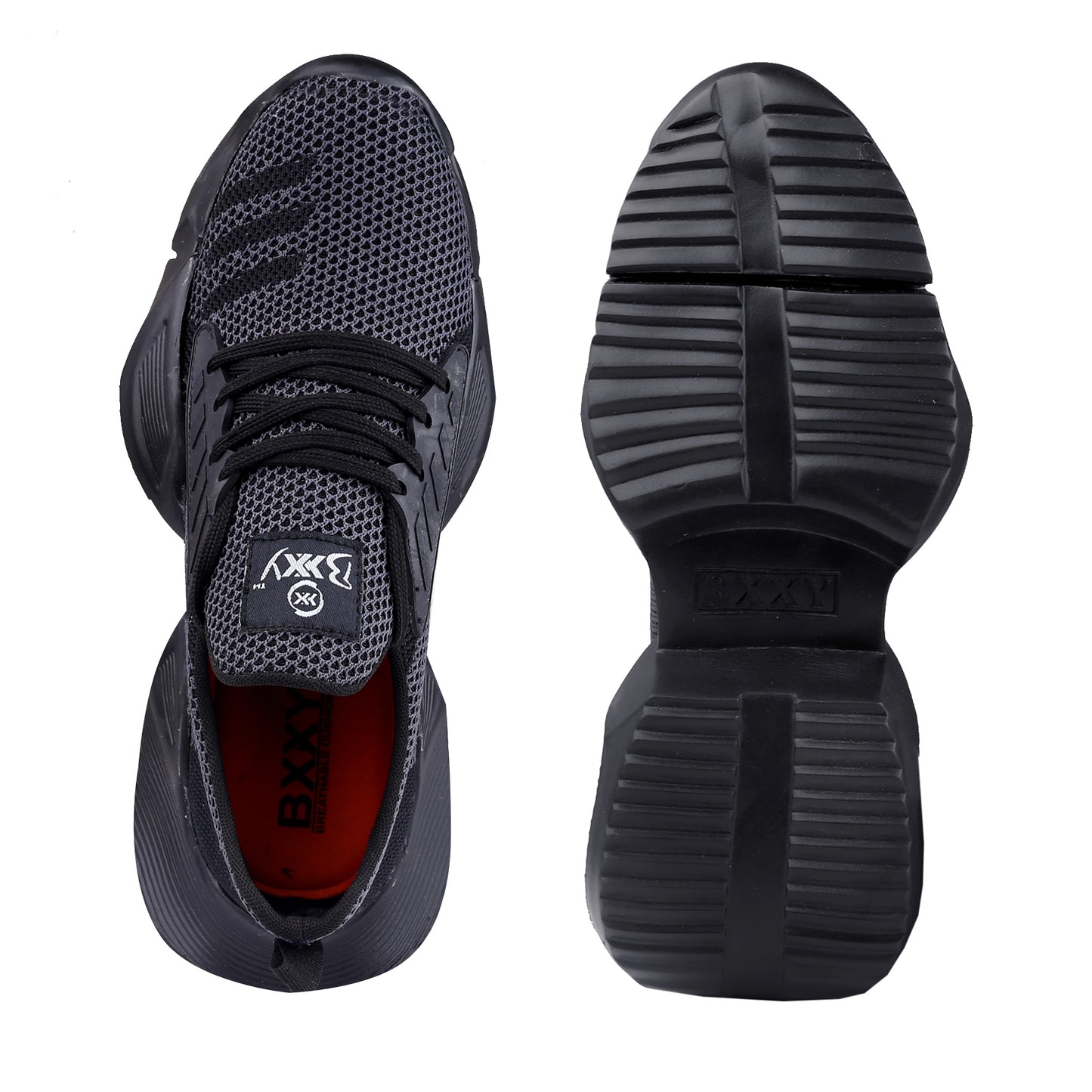 BXXY Mesh Material Casual Sports, Running Lace-Up Eva Shoes for Men