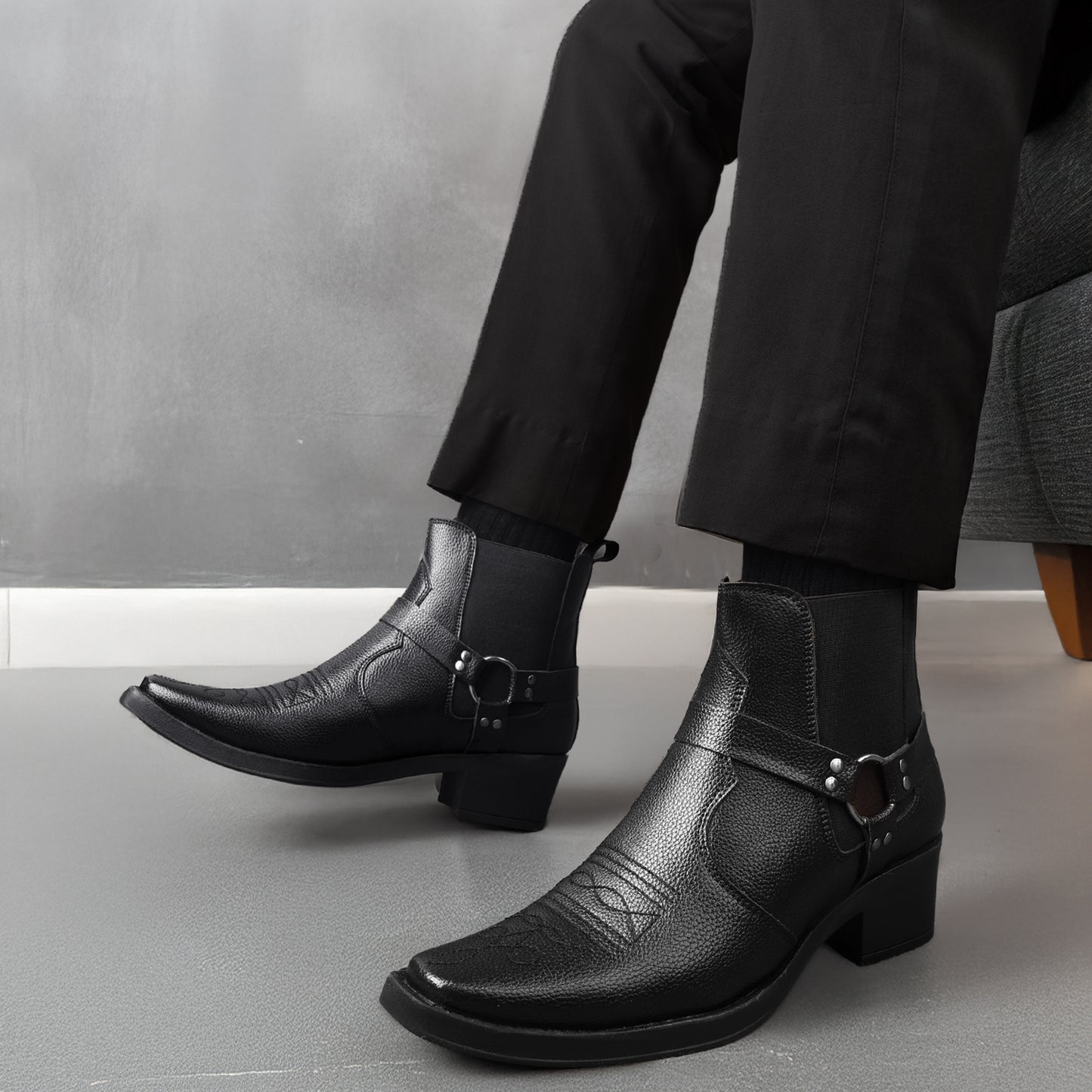 Bxxy Men’s 2 Inch Height Increasing Boots