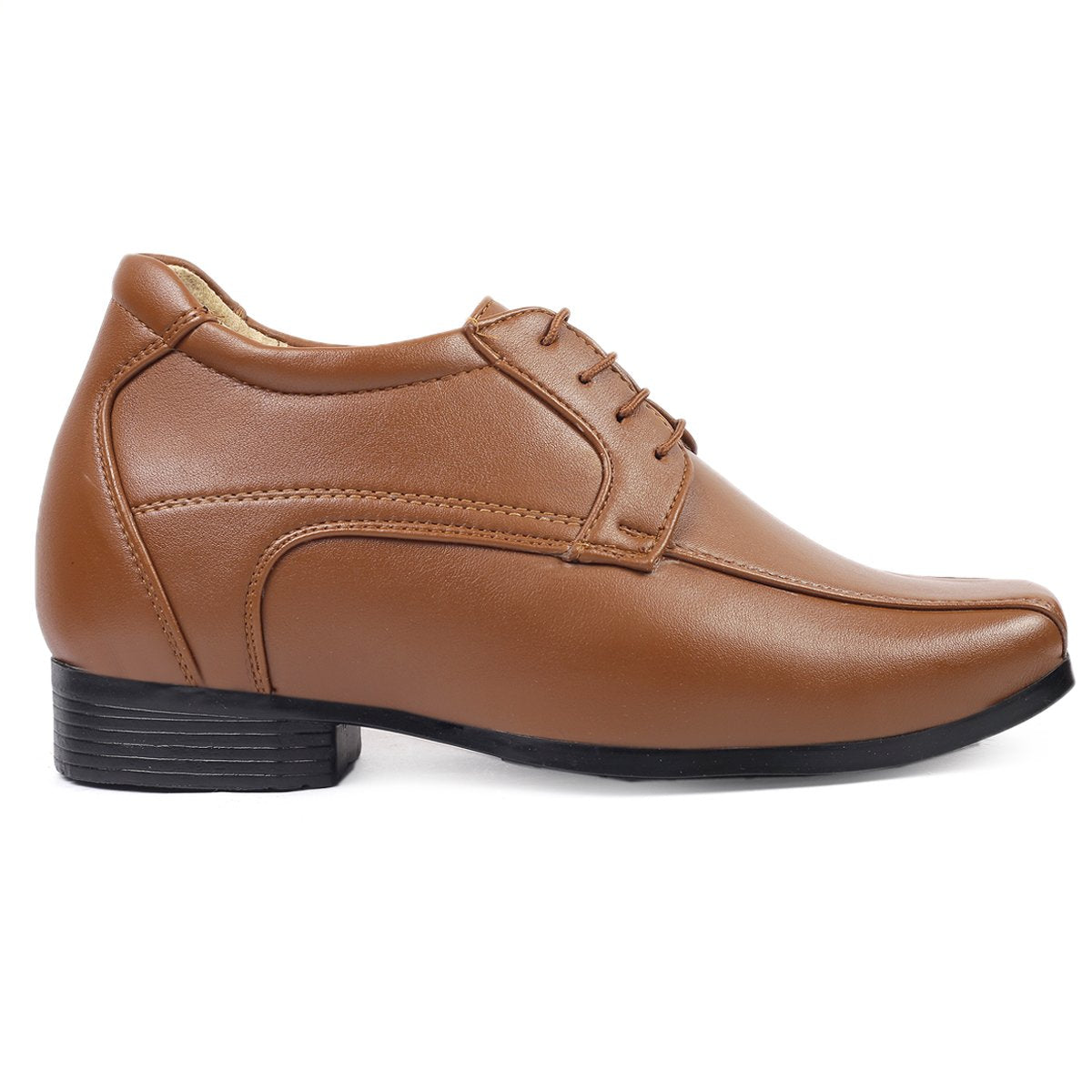 Bxxy's 3 Inches Hidden Height Classic Party Wear Lace-up Shoes for Men