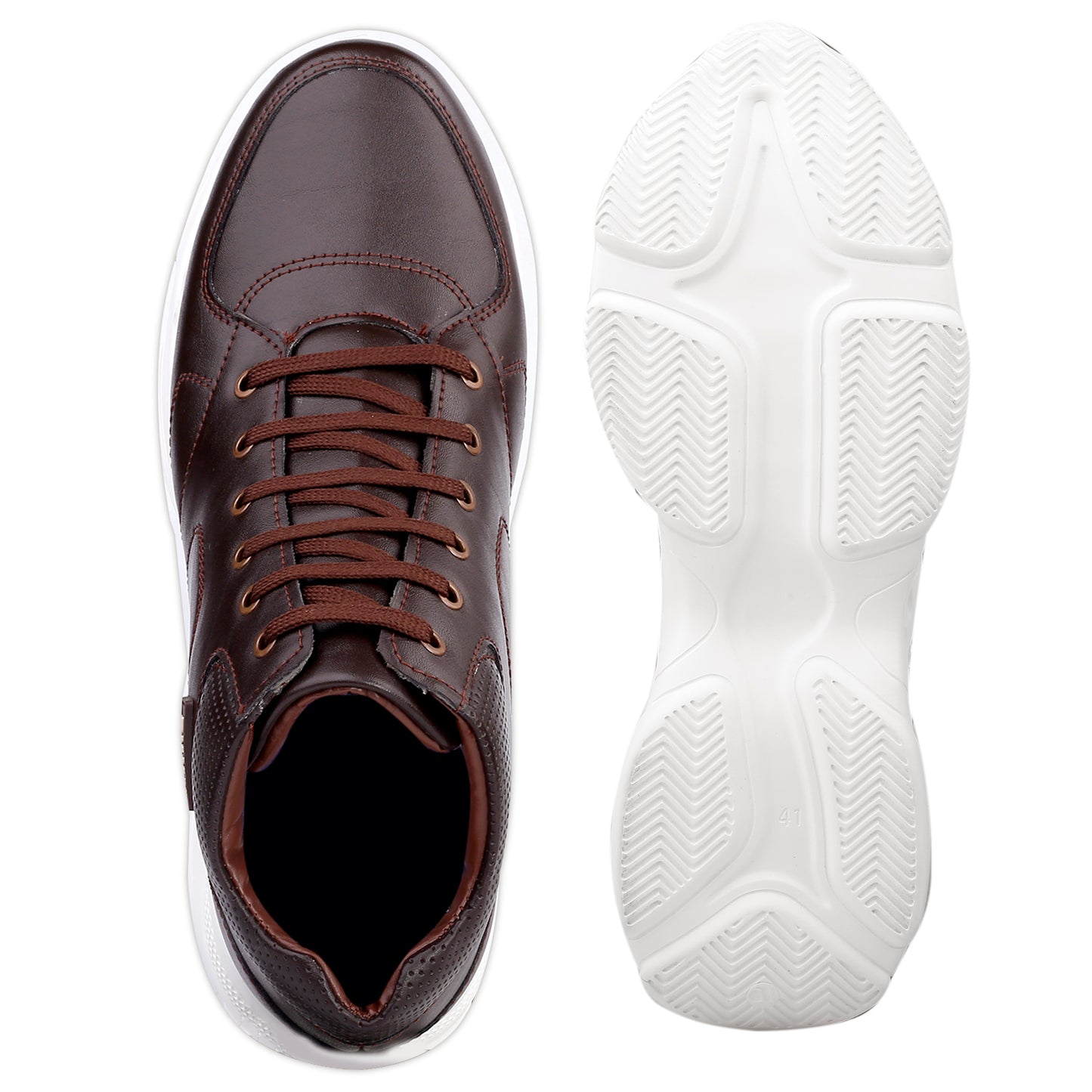 Lace-Up Boots Brown - 3 Inches (7.62CM)