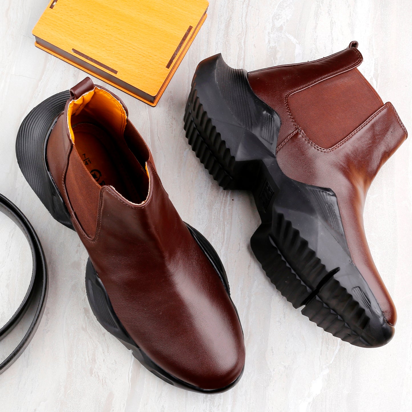 BXXY Faux Leather Material Latest Casual Chelsea Boot For Men