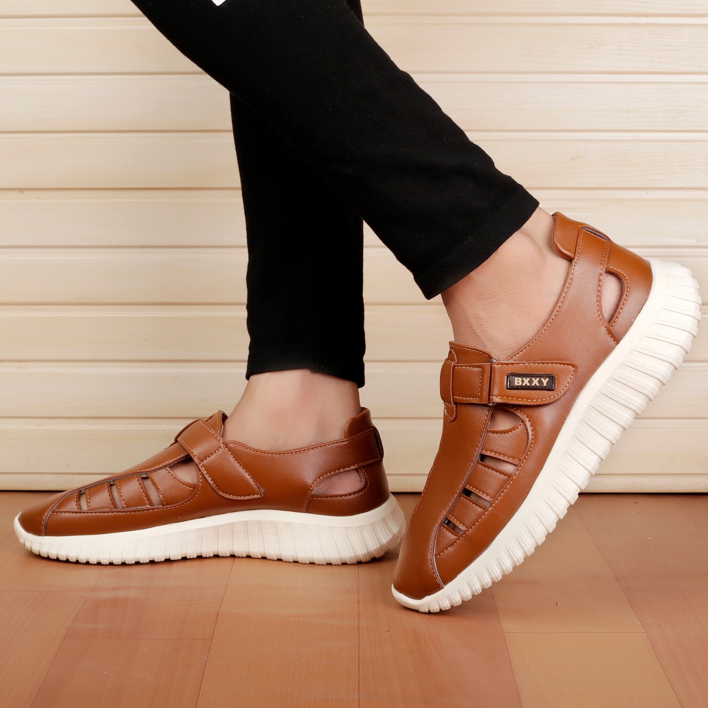 Men/s Latest PU Upper Casual Roman Sandals