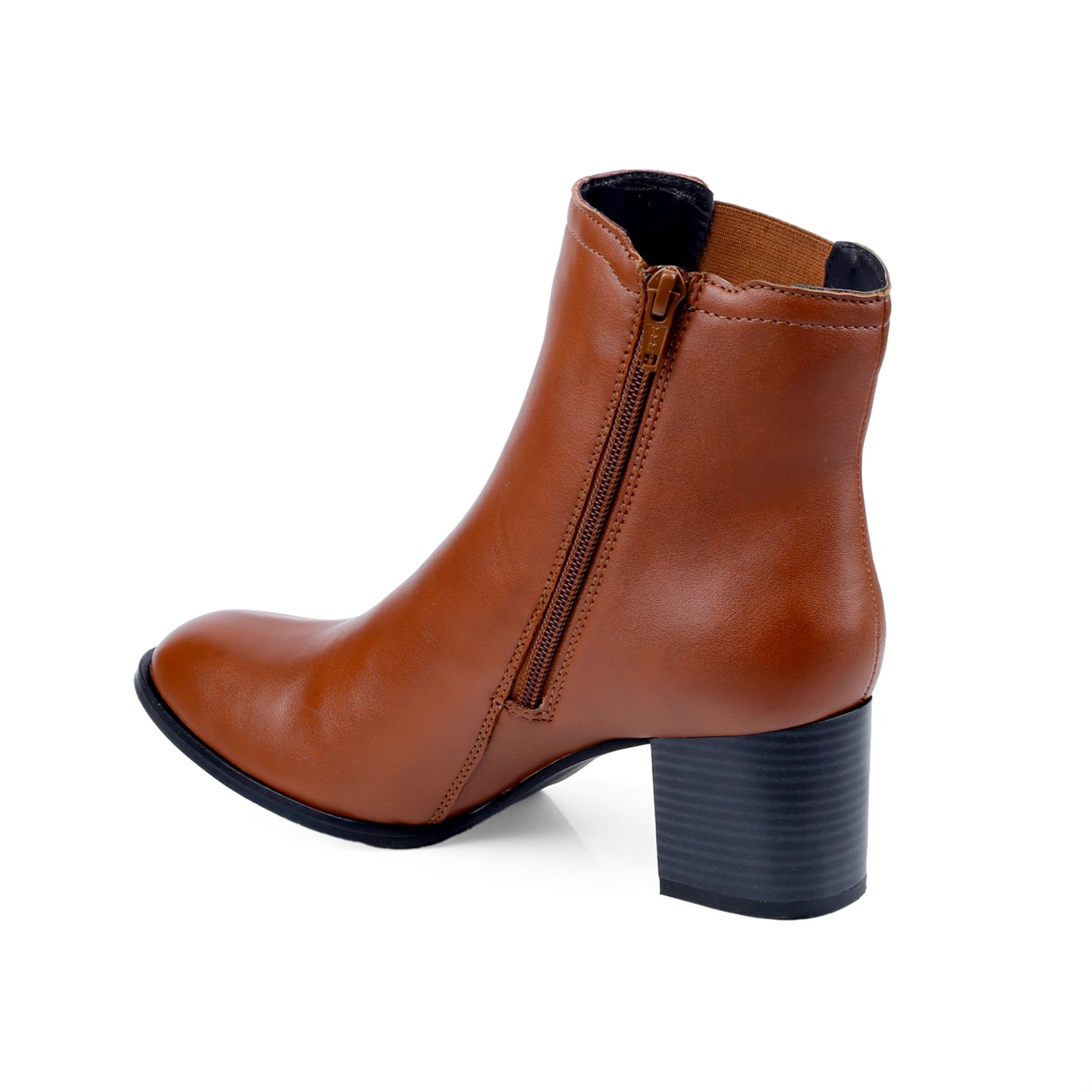 Women Zipper Boots with Heels