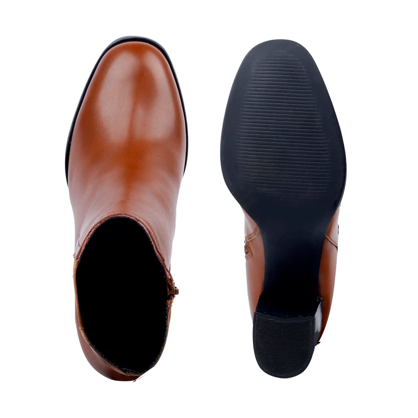 Women Zipper Boots with Heels