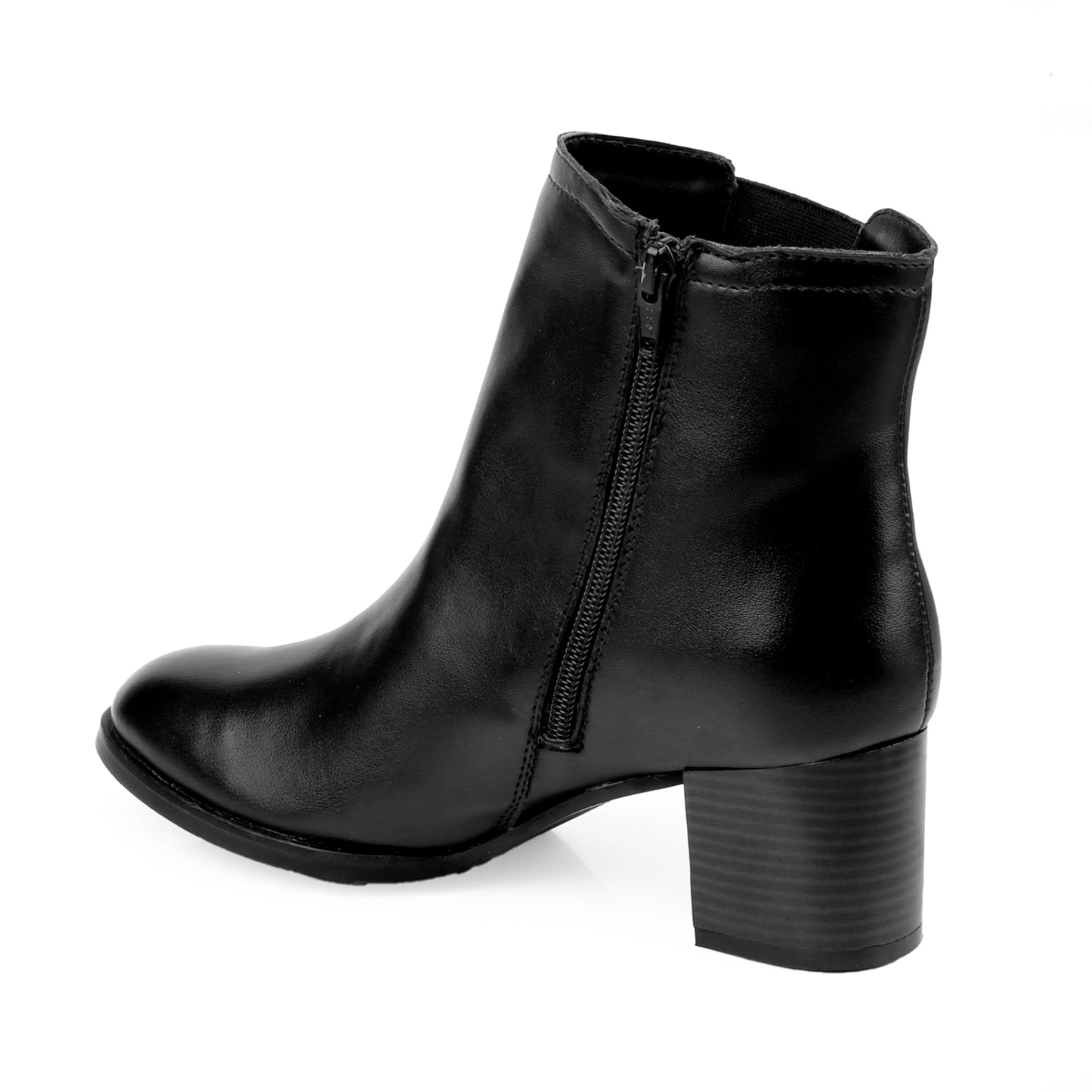 Women Zipper Boots with Heels