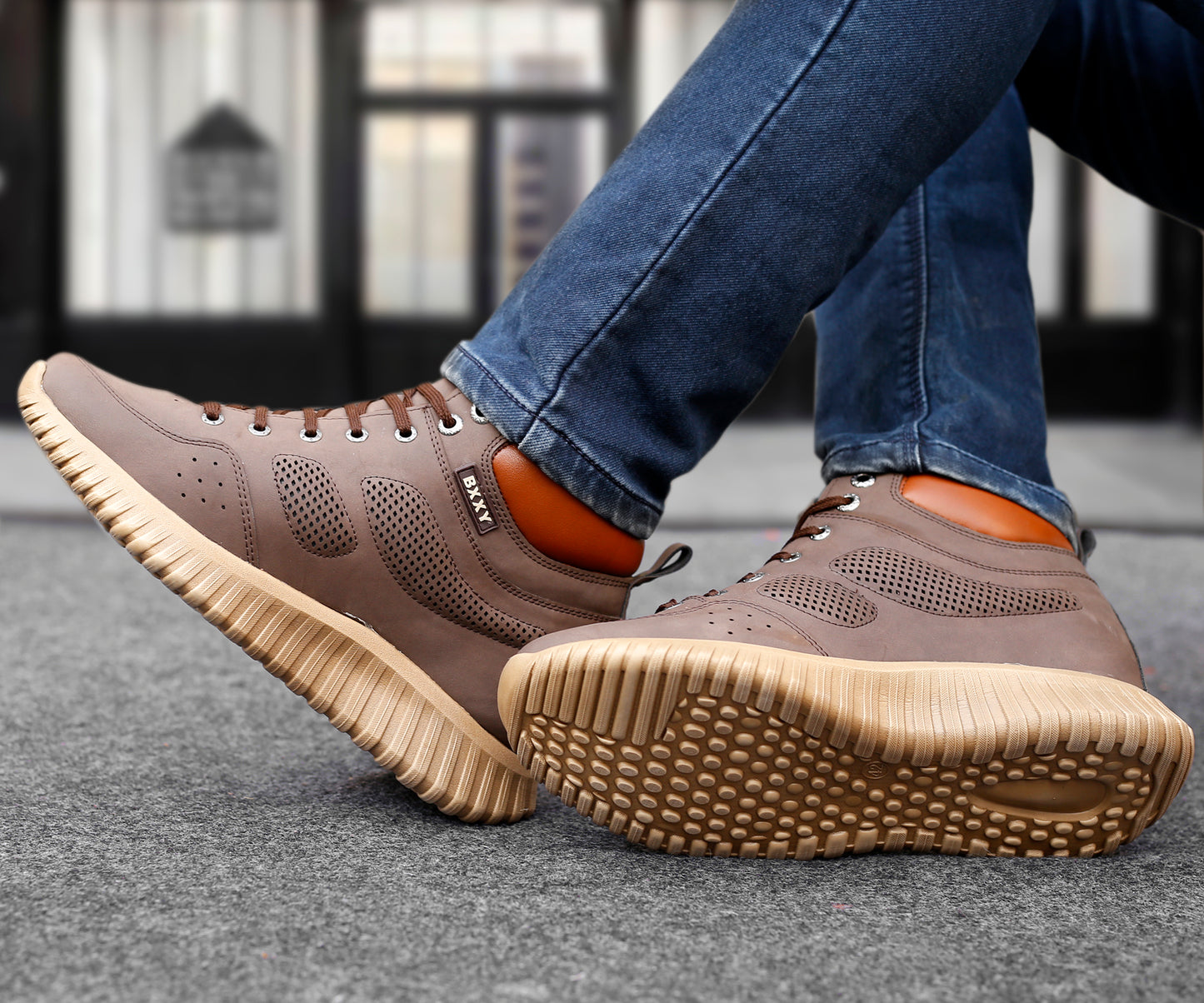 Bxxy's 3 Inch Hidden Height Increasing All Purpose Elevator Sports Elevator Casual Shoes for Men