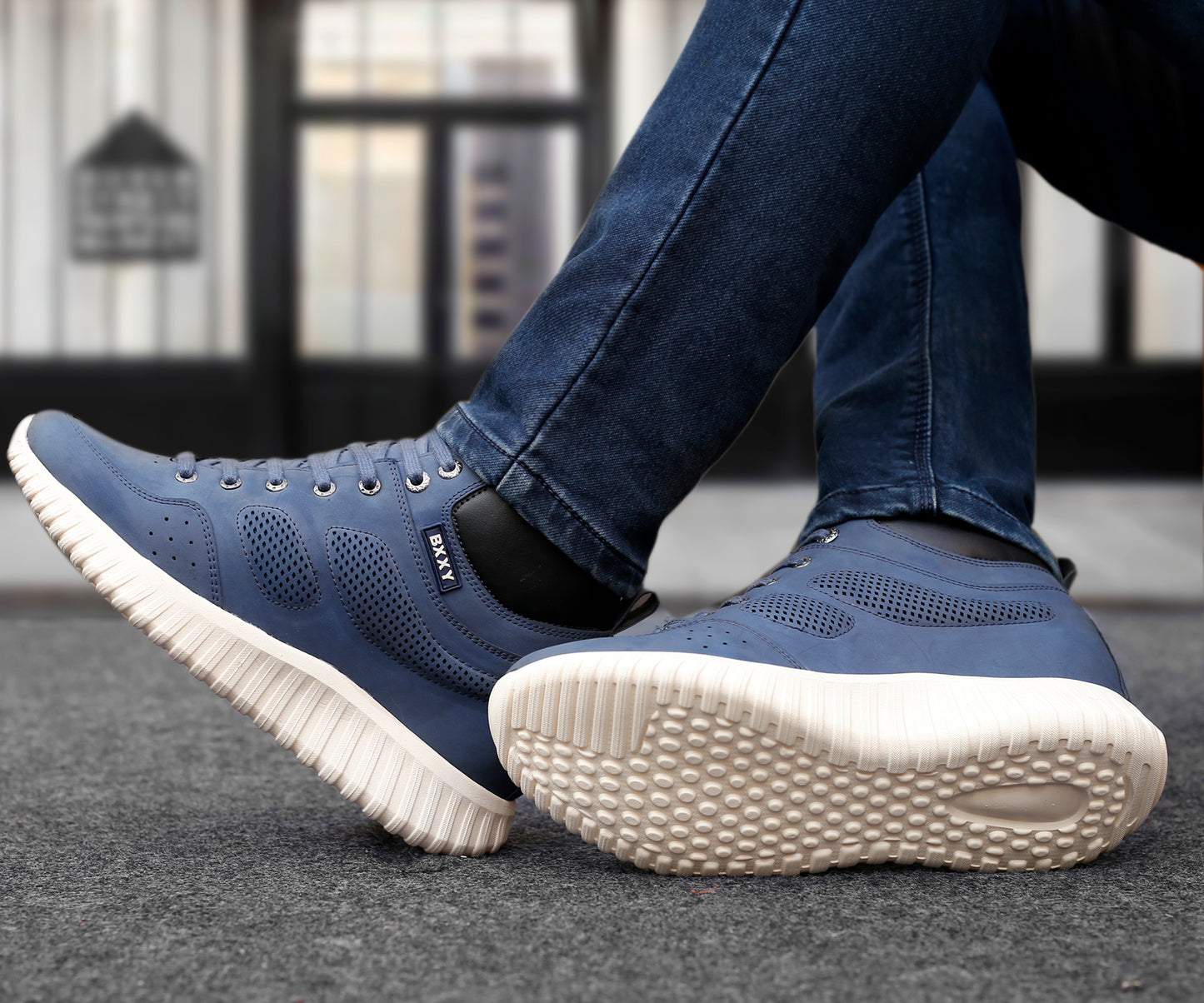 Bxxy's 3 Inch Hidden Height Increasing All Purpose Elevator Sports Elevator Casual Shoes for Men