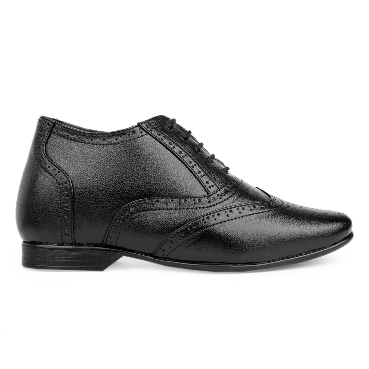 BXXY 3 Inch Height Increasing Formal Lace-up Brogue Oxford Shoes For Men