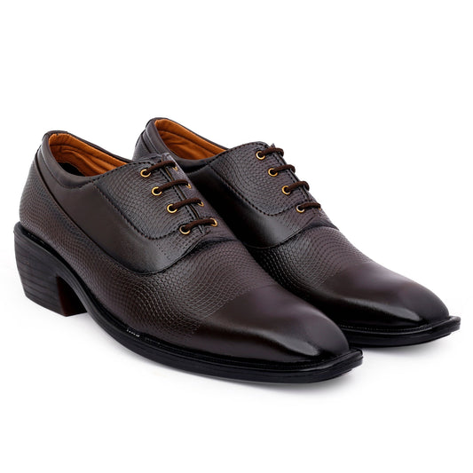 Bxxy Men's Height Increasing Formal Wear Lace-Up Shoes