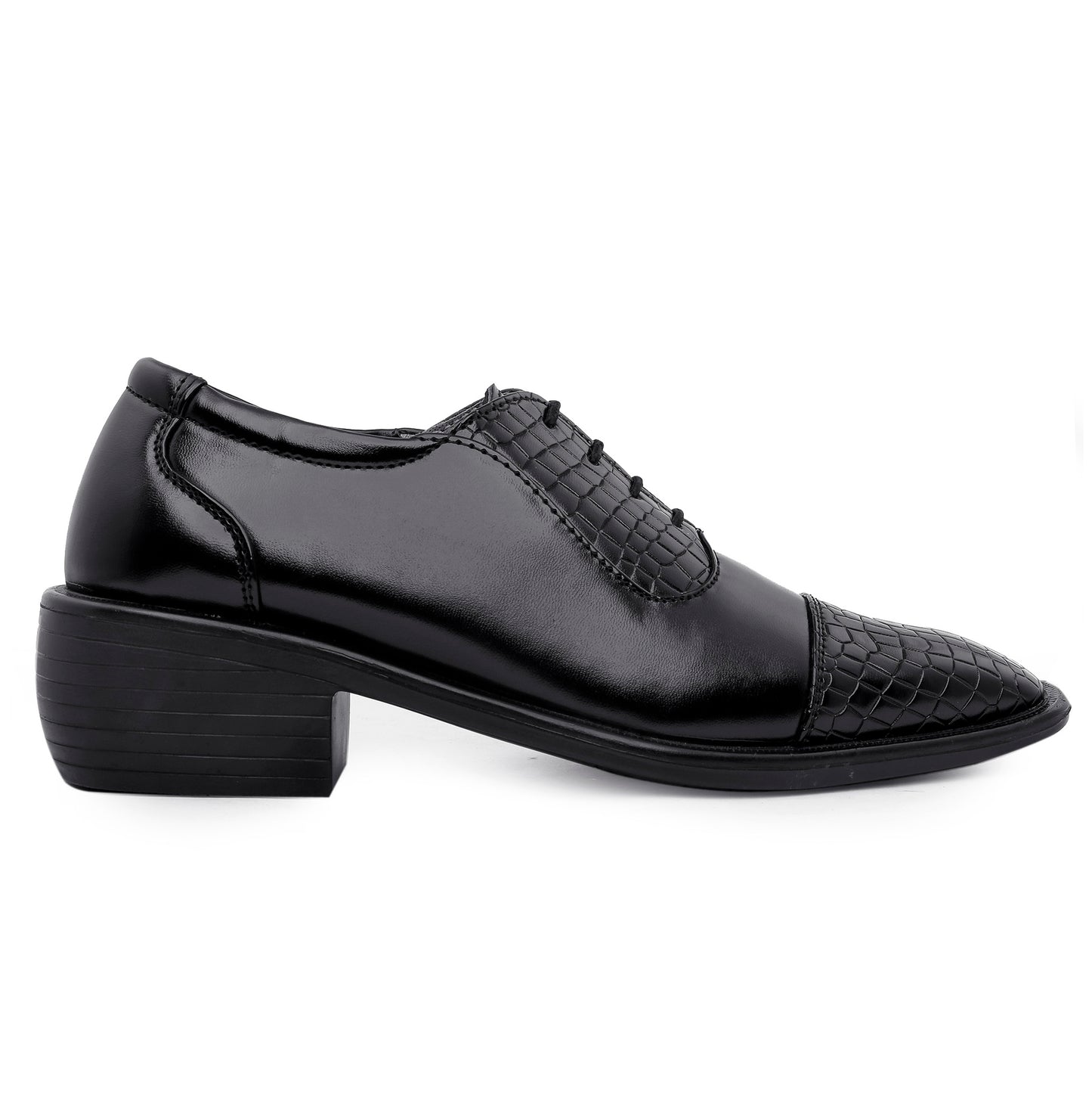 BXXY Men's Height Increasing Fashionable Formal and Casual Wear Lace-Up Shoe