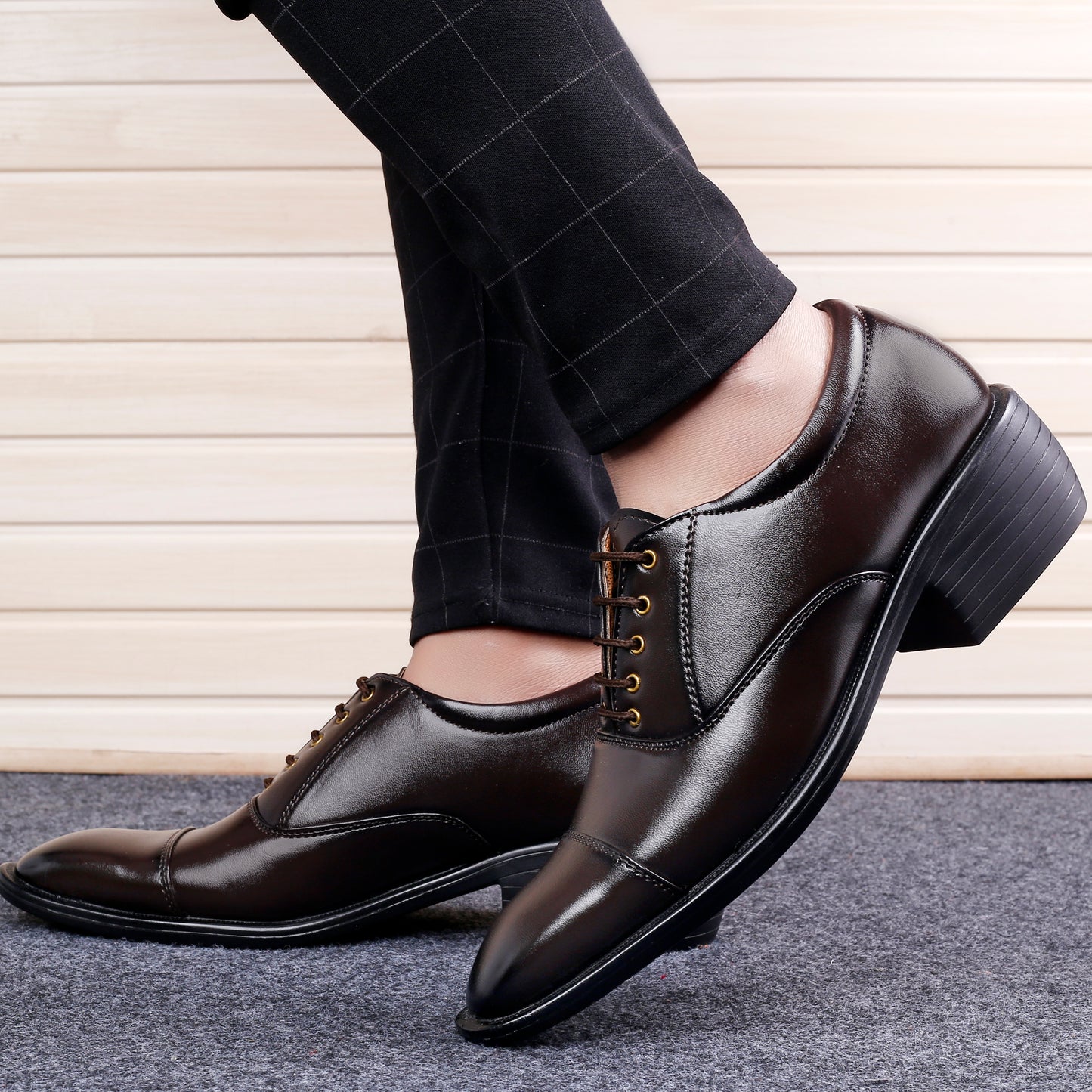 Bxxy Men's Height Increasing Stylish Casual and Formal Wear Lace-Up Shoe
