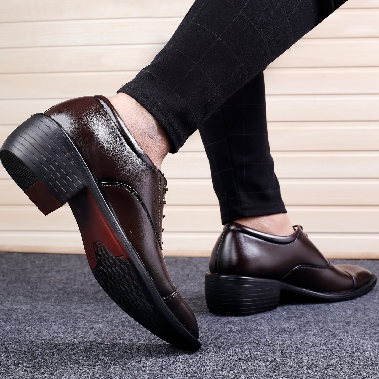 Bxxy Men's Height Increasing Stylish Casual and Formal Wear Lace-Up Shoe