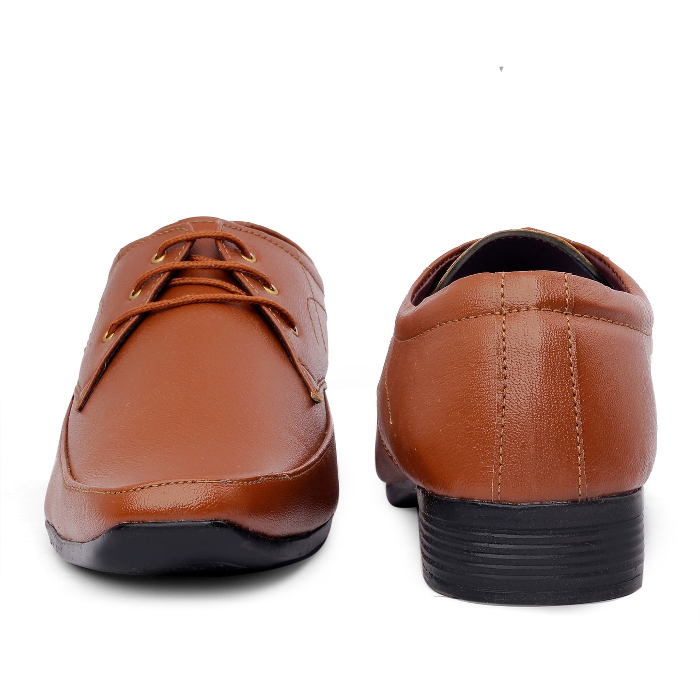 Men/s Derby Faux Upper Office And Formal Wear Lace Up Black Shoes