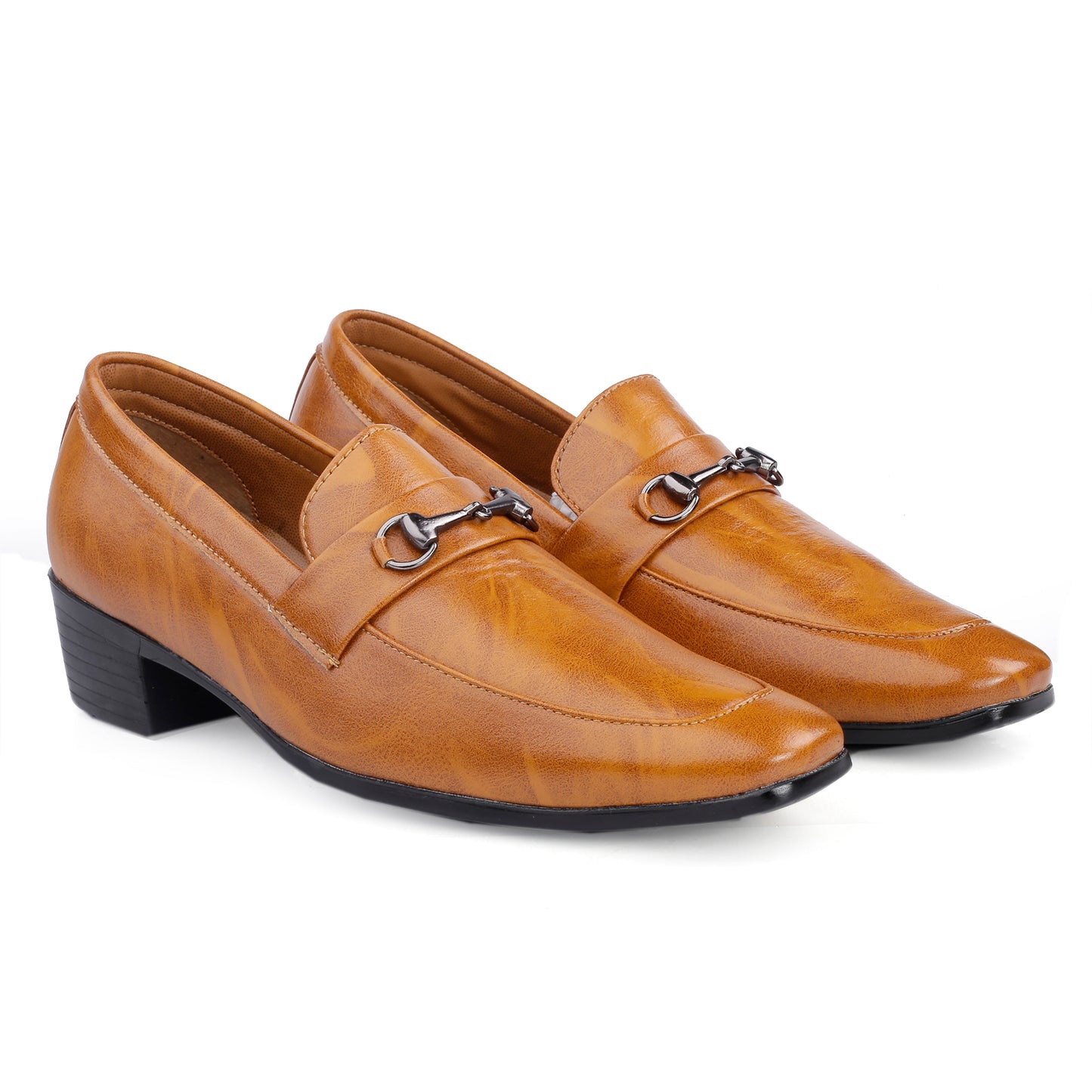 BXXY Men's Height Increasing Casual, Loafer And Moccasins, Buckle Shoes