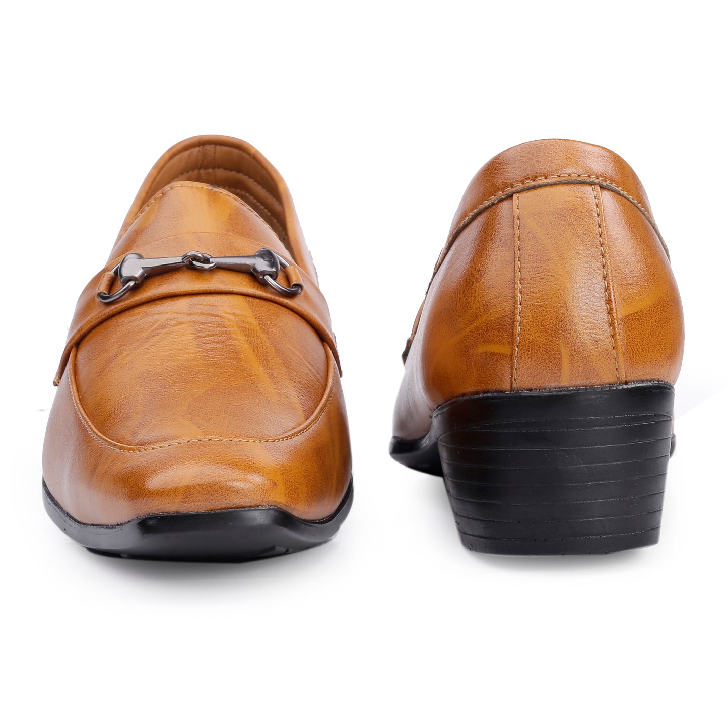 BXXY Men's Height Increasing Casual, Loafer And Moccasins, Buckle Shoes