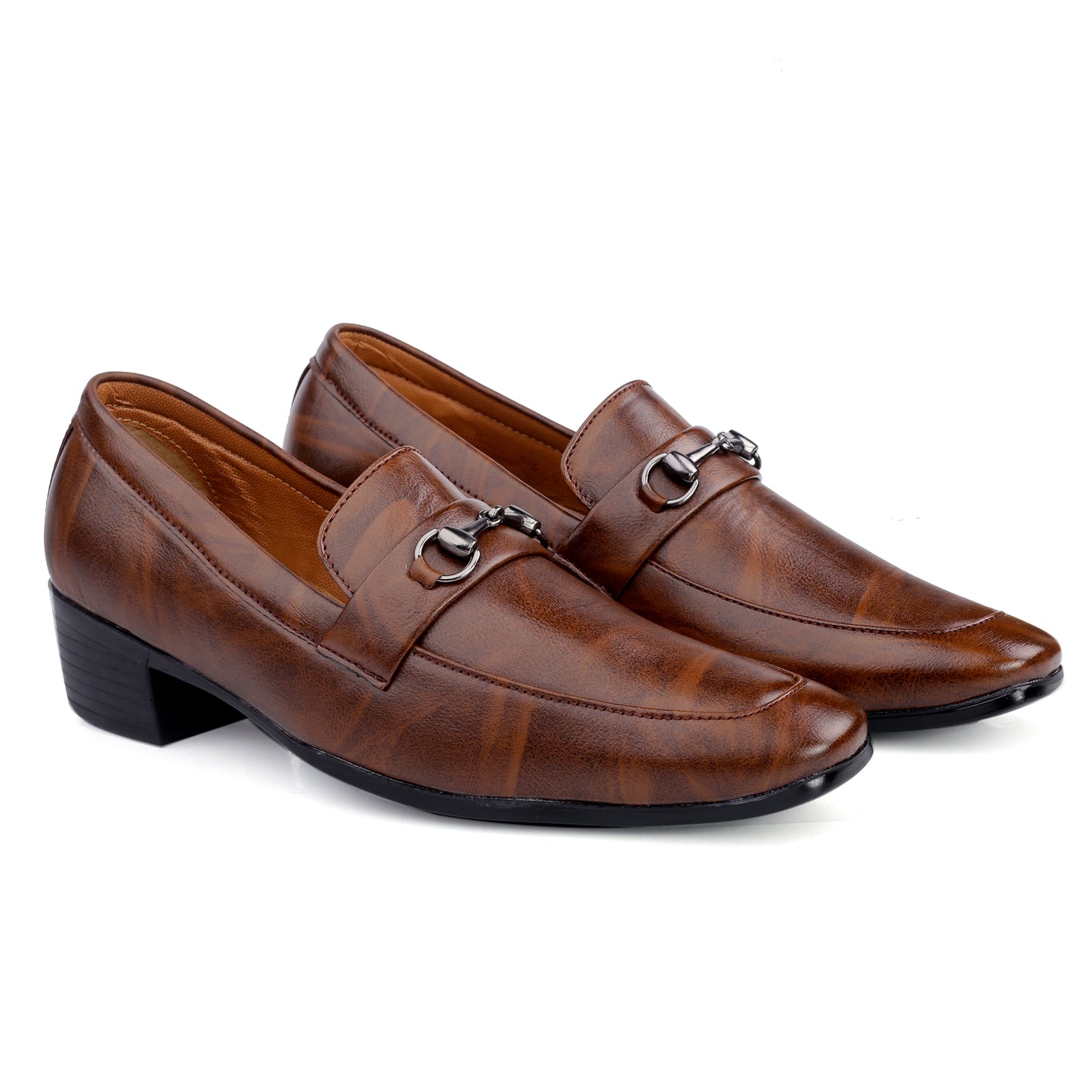 BXXY Men's Height Increasing Casual, Loafer And Moccasins, Buckle Shoes
