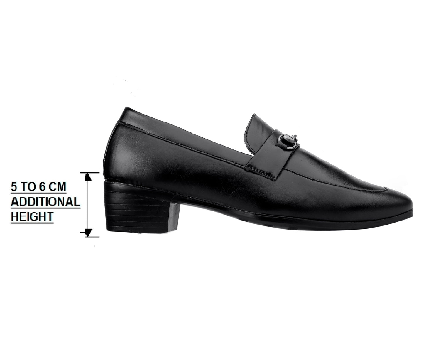 BXXY Men's Height Increasing Casual, Loafer And Moccasins, Buckle Shoes