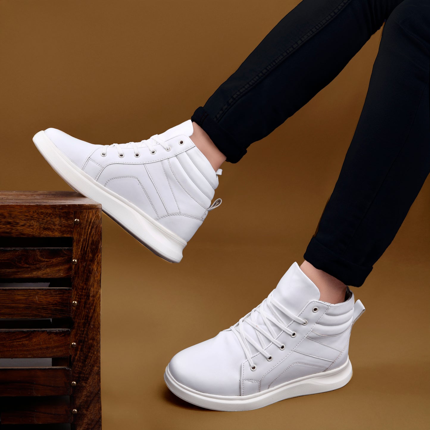 Men's 3.1 Inches Hidden Height Increasing Boots