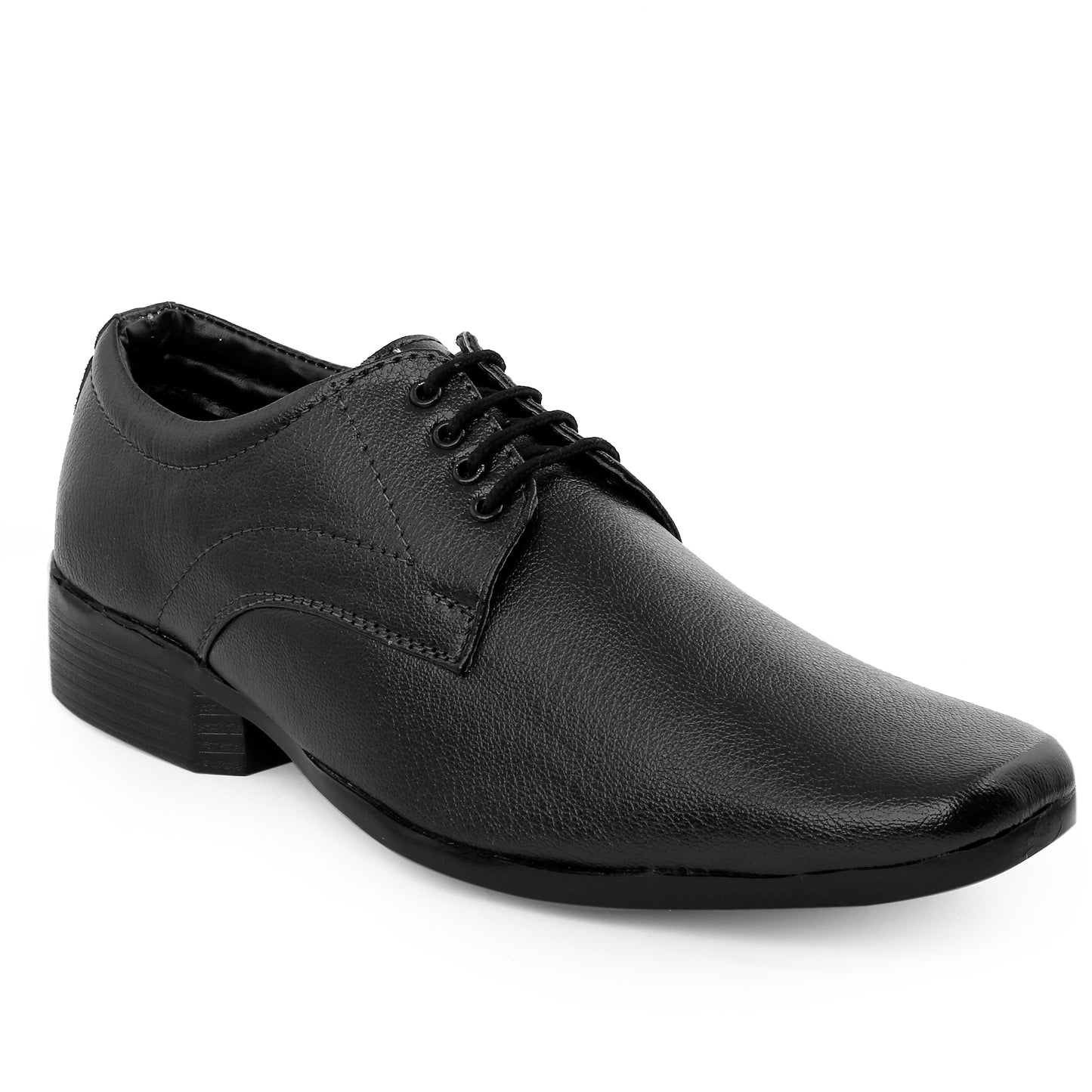 Men/s Formal Derby Faux Upper Office Wear Lace Up Black Shoes