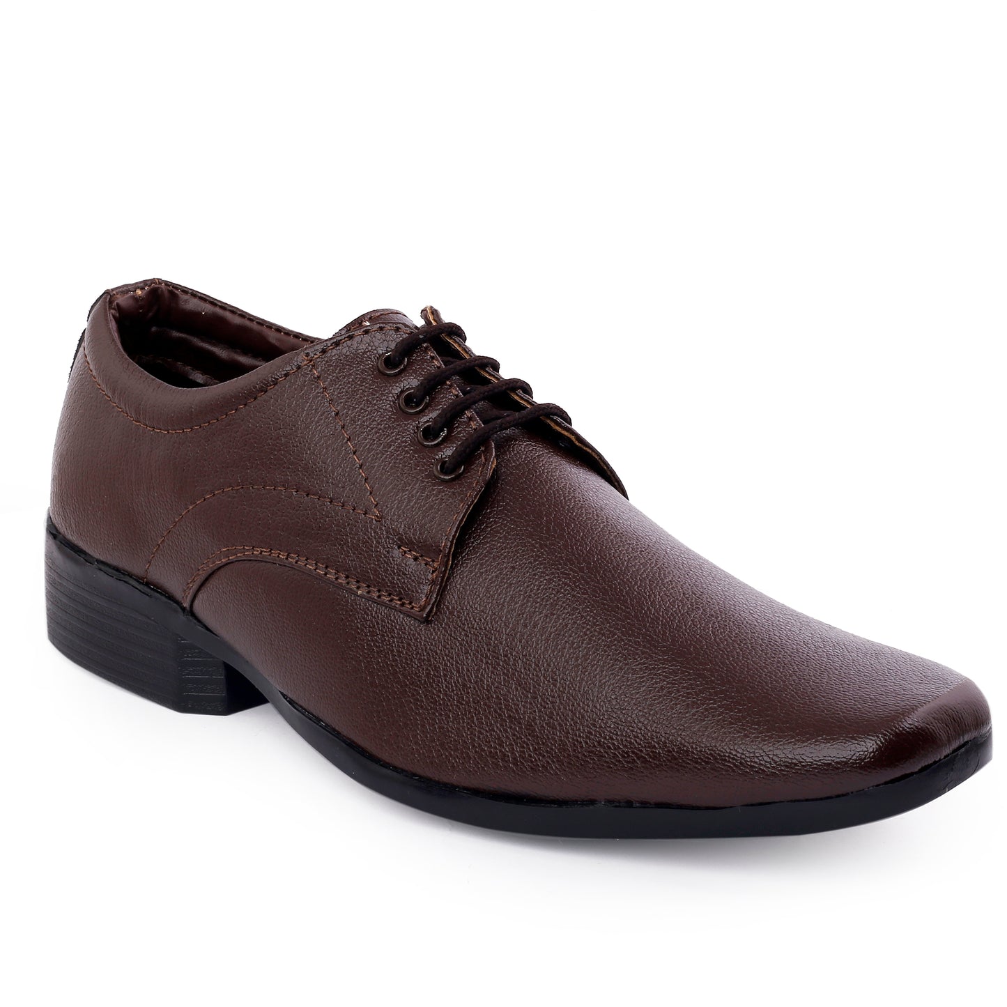 Men/s Formal Derby Faux Upper Office Wear Lace Up Black Shoes