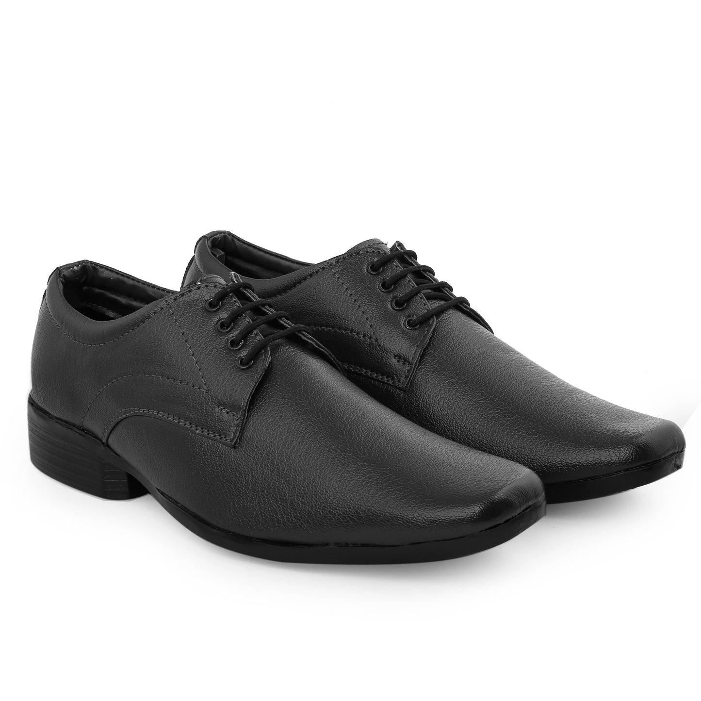 Men/s Formal Derby Faux Upper Office Wear Lace Up Black Shoes