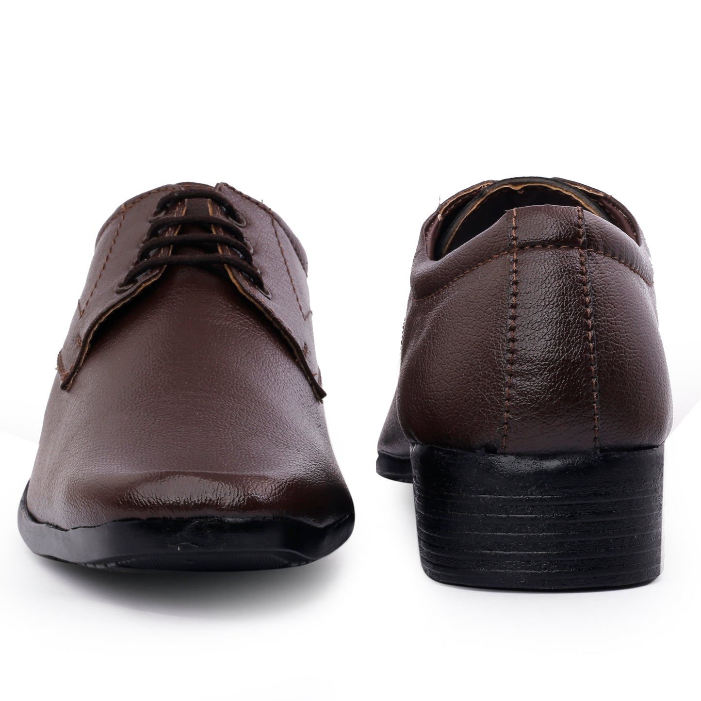 Men/s Formal Derby Faux Upper Office Wear Lace Up Black Shoes