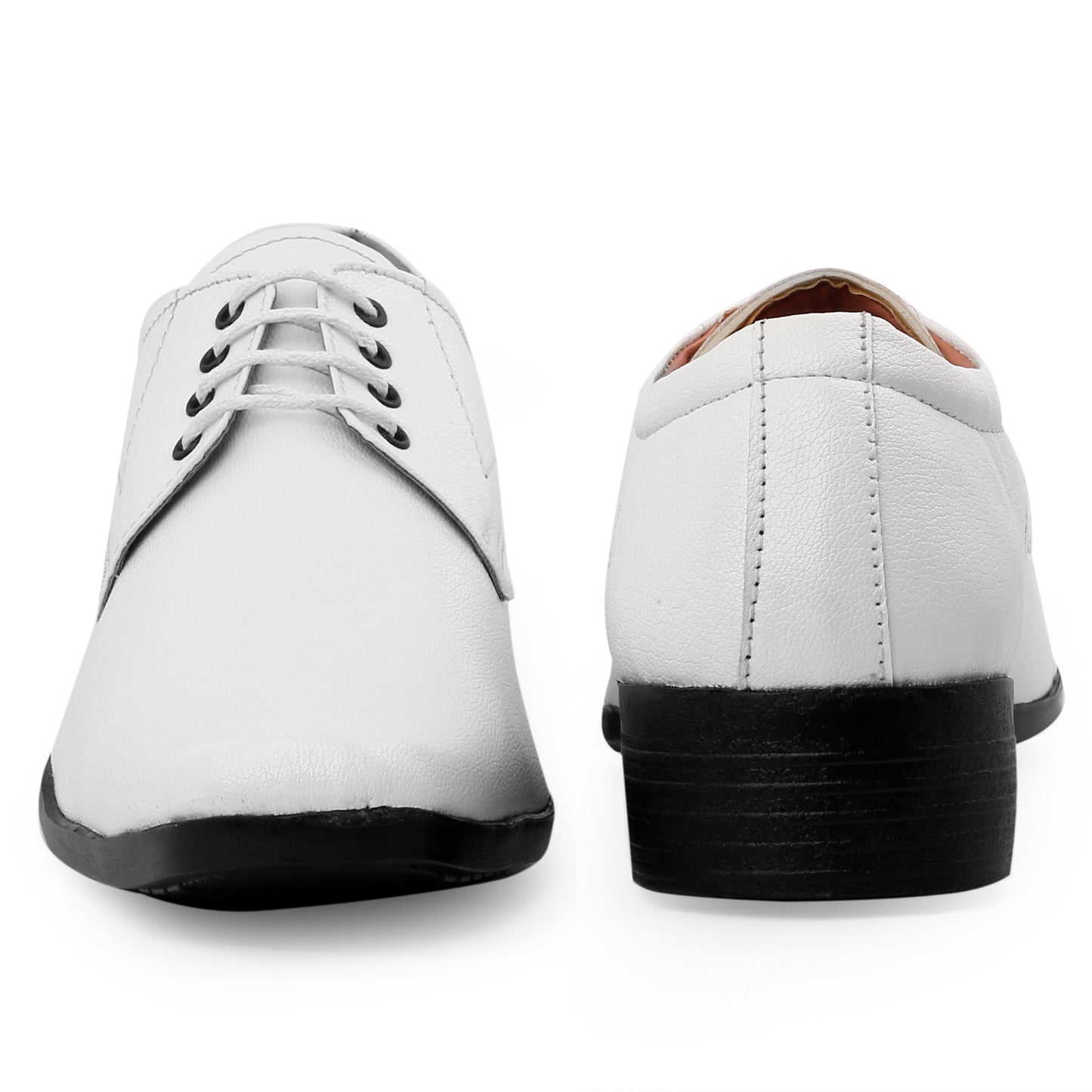 Men/s Formal Derby Faux Upper Office Wear Lace Up Black Shoes