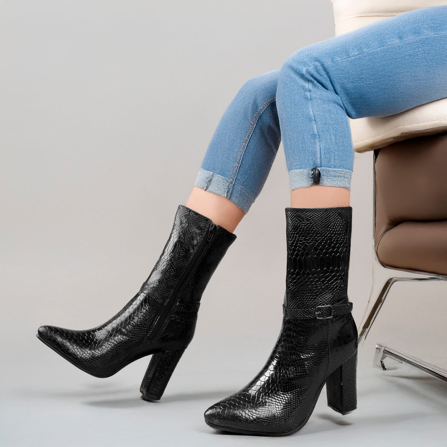 Women's Classic Ankle Length Boots – Stylish, Comfortable, and Versatile