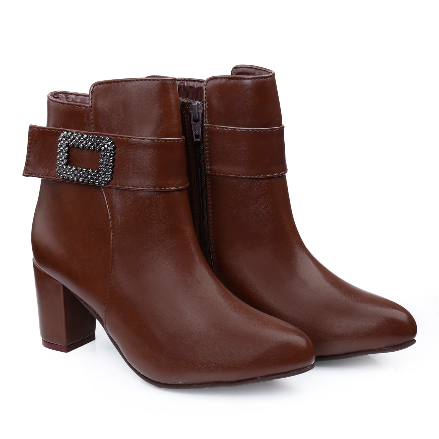 Women Heel Buckle Boots
