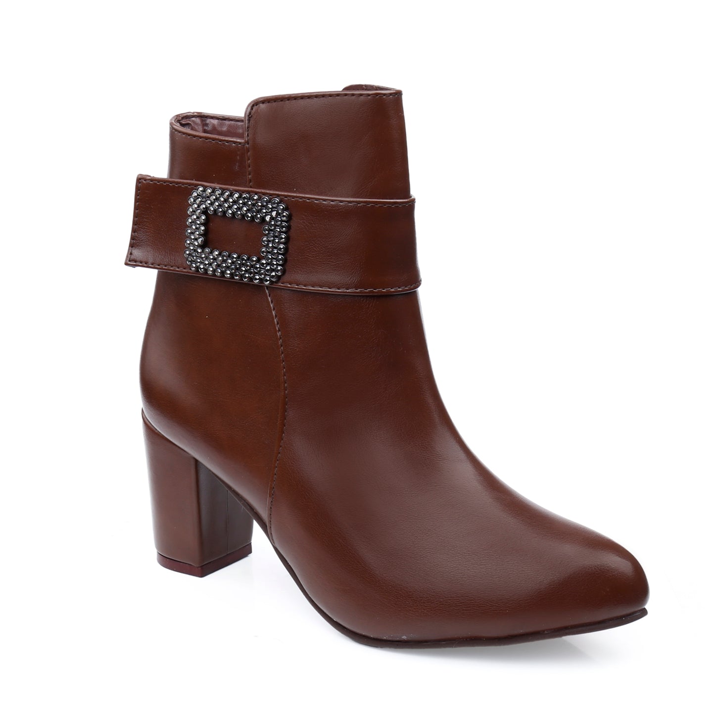 Women Heel Buckle Boots
