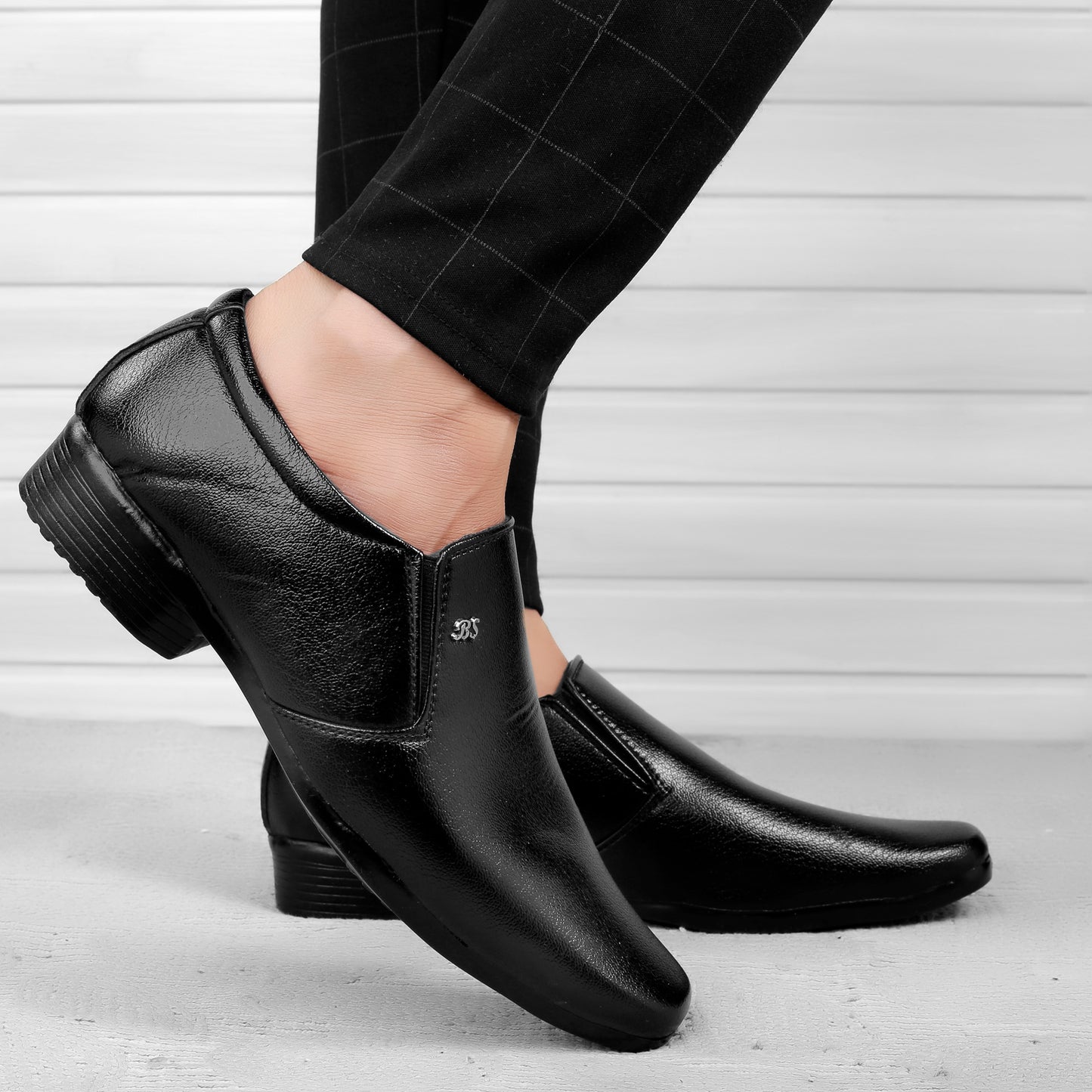 Men/s Office Wear Faux Upper Formal Slip-On Shoes