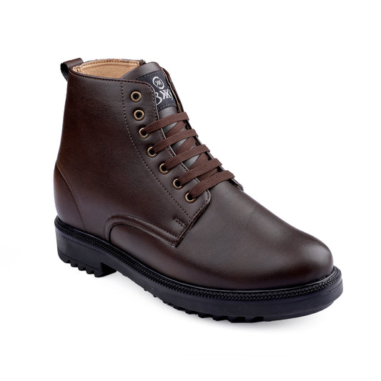 Elevator Boots Brown - 4 Inches (10CM)