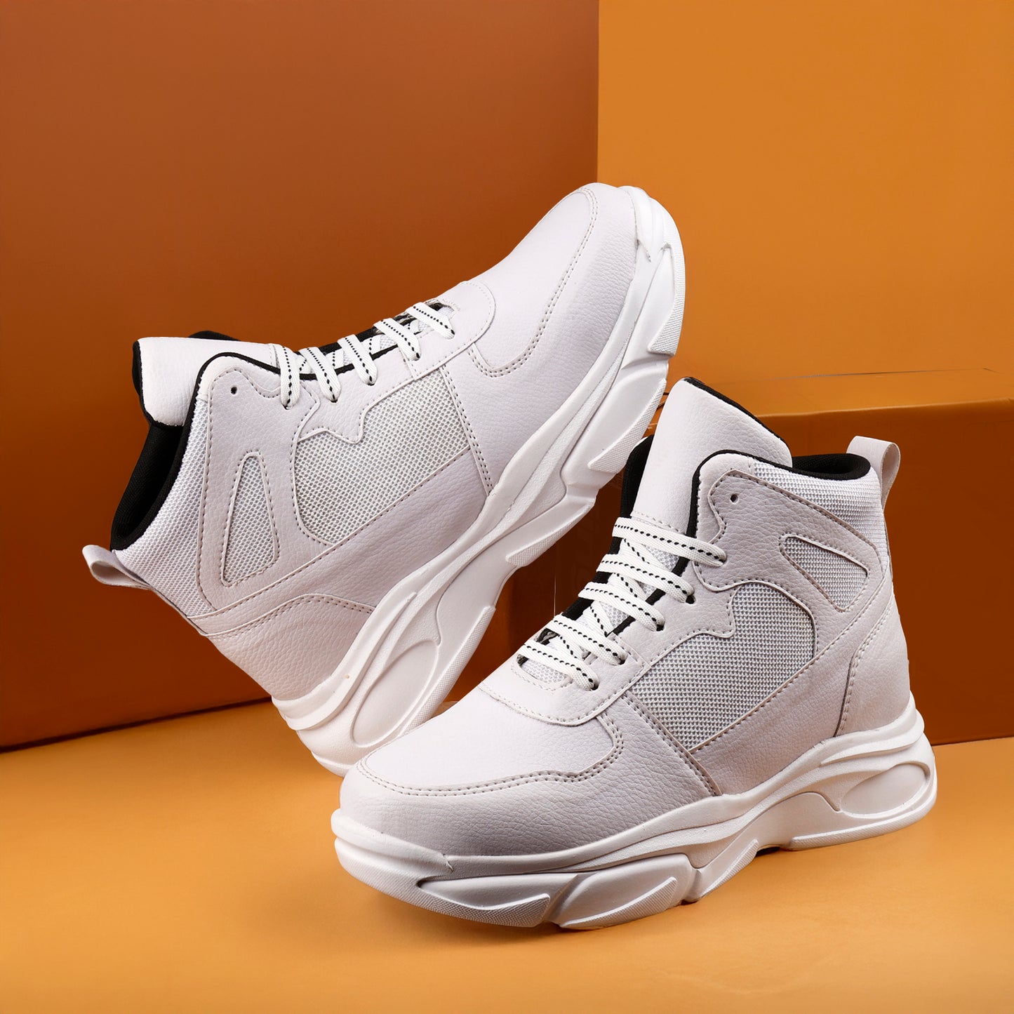 Men’s Hidden Height Shoes, 3 Inch Elevator Sneakers for Everyday Confidence