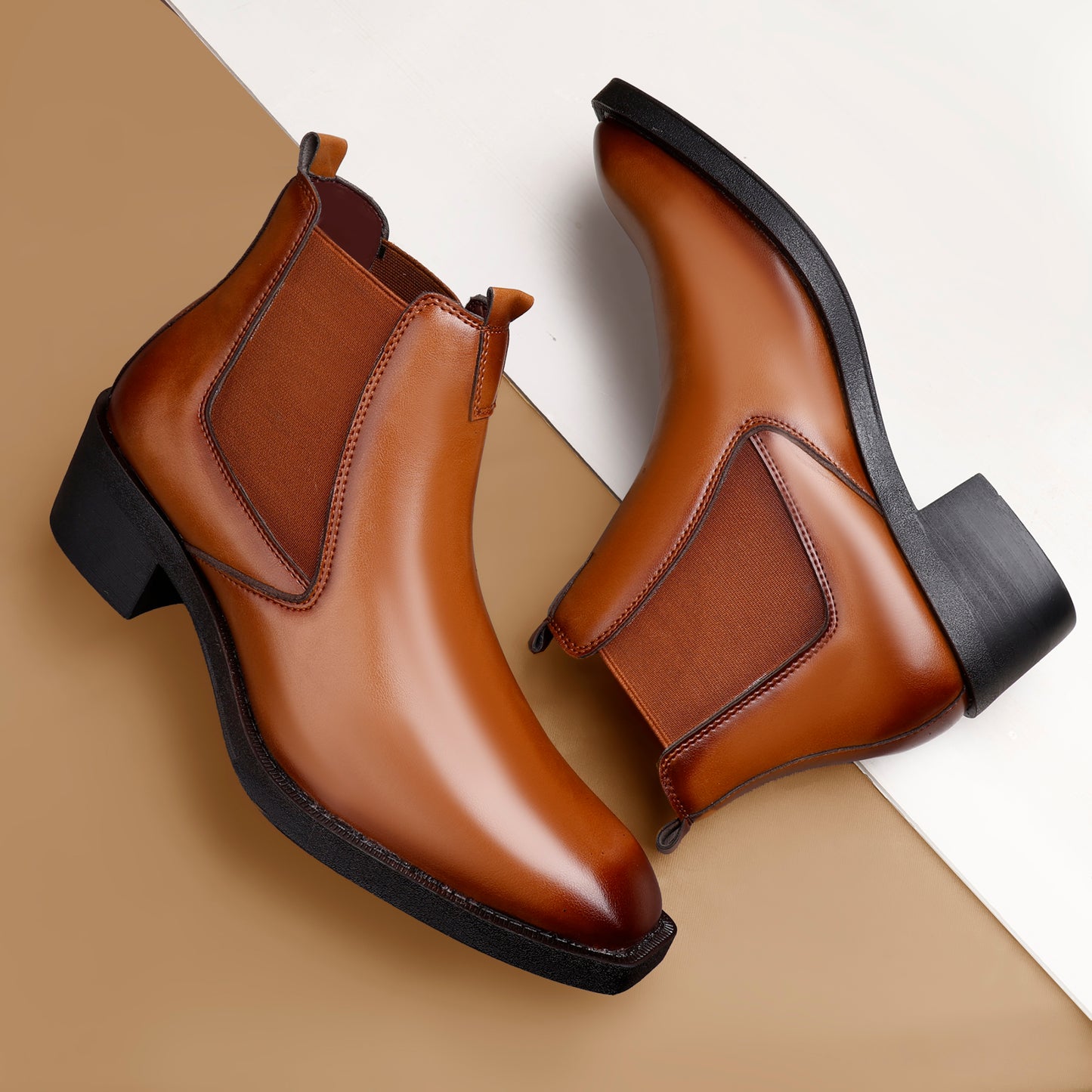 Men's 2 Inches Stylish Height Lifting Boots