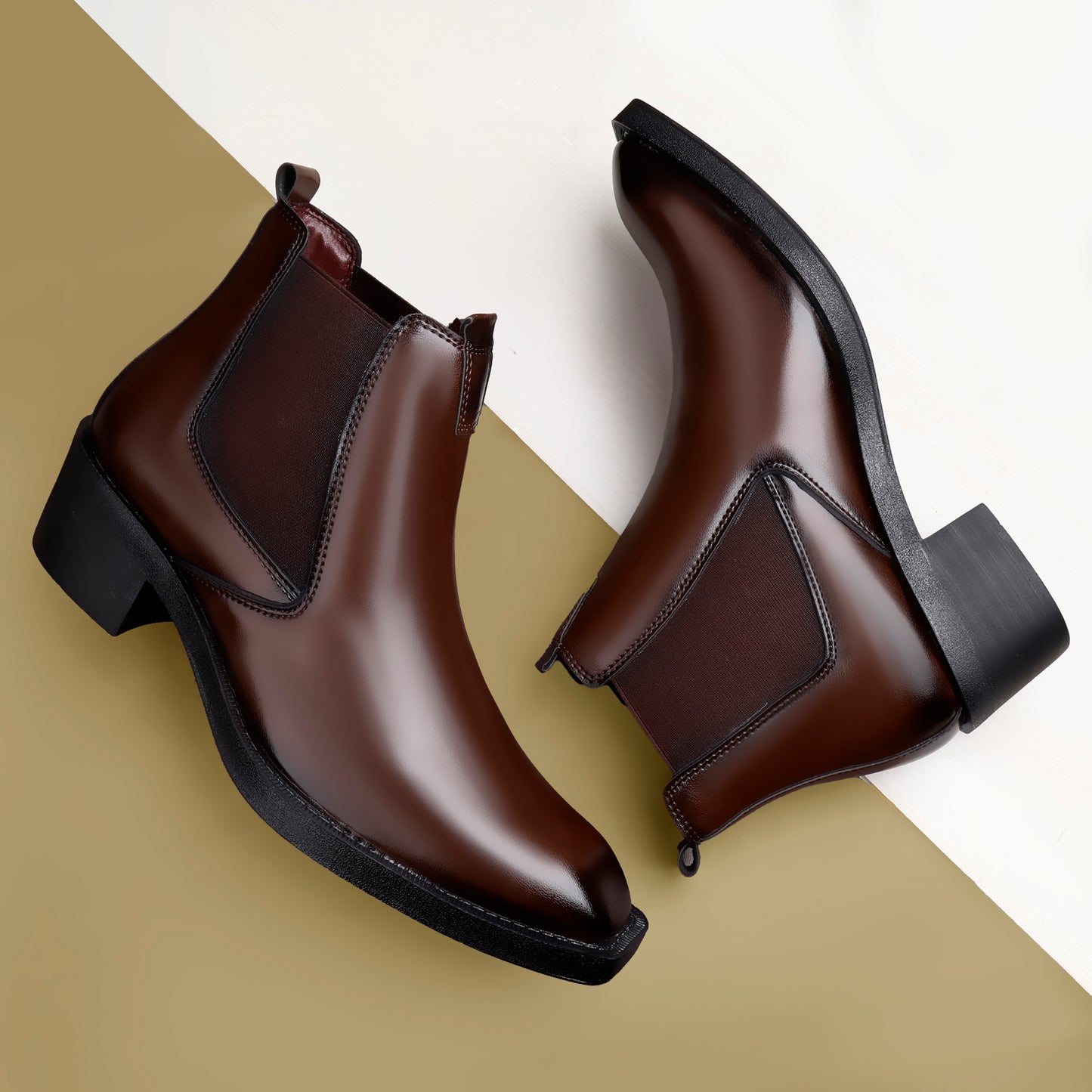 Men's 2 Inches Stylish Height Lifting Boots