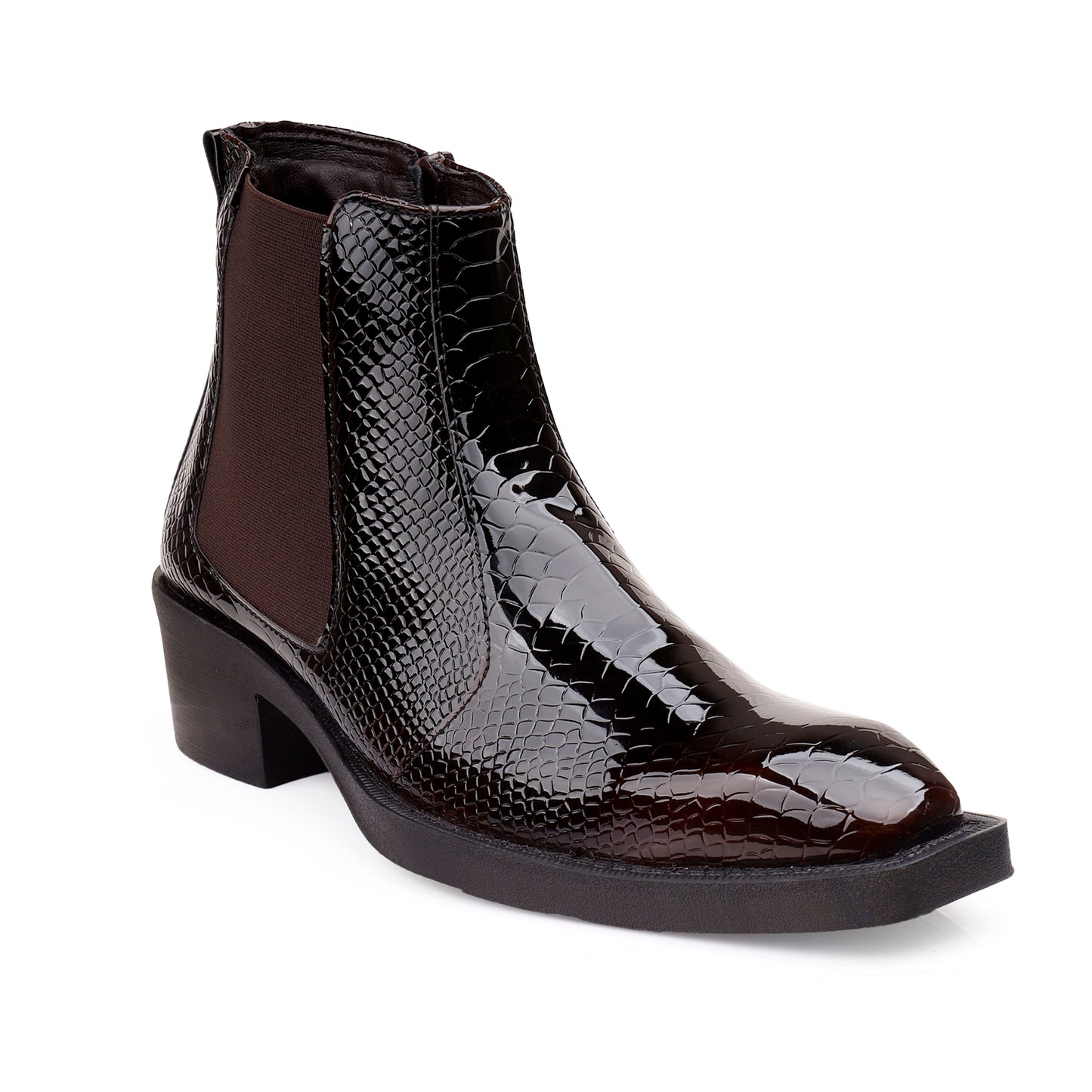Men's Elevator Boots with 2 Inches Heel Height Boost
