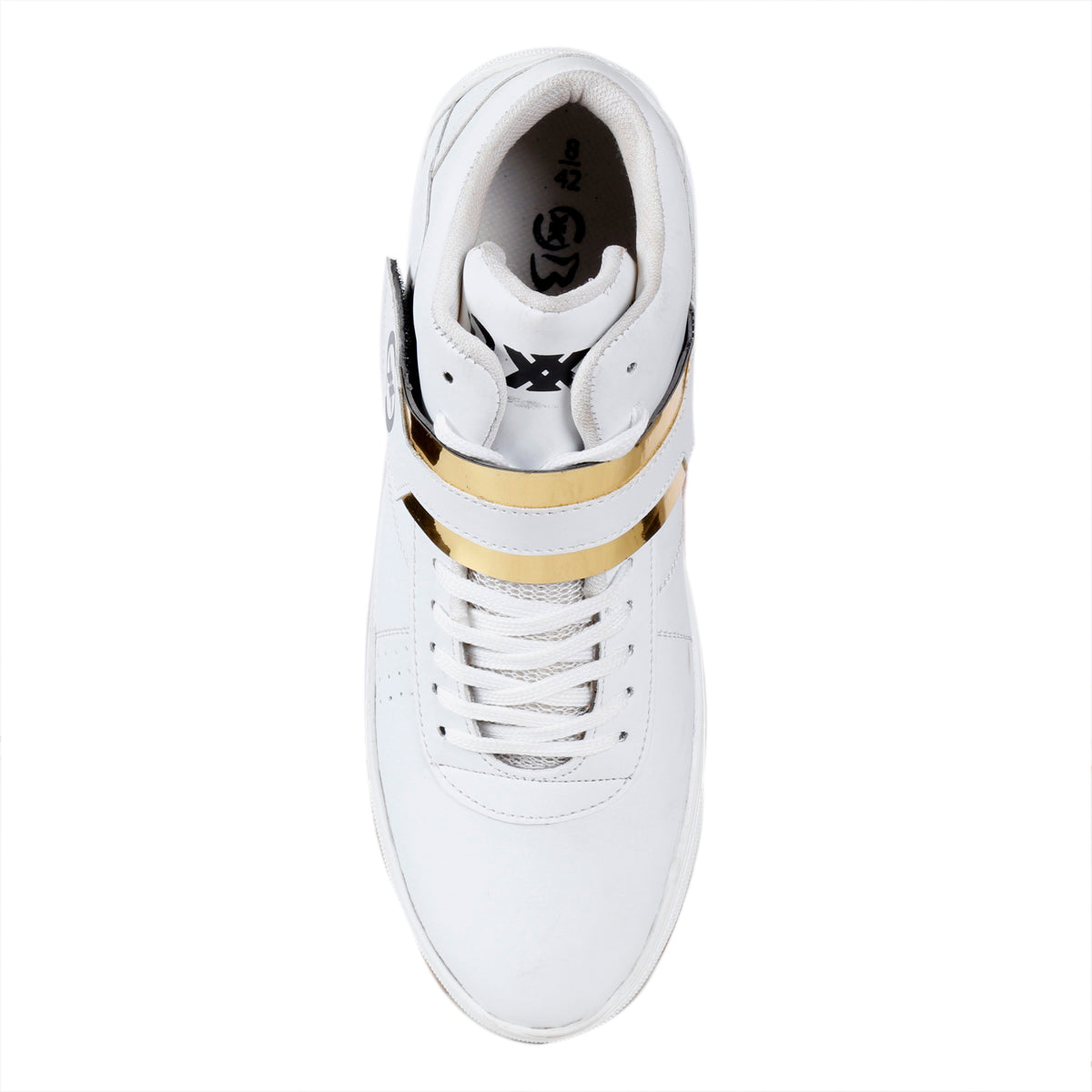 Men/s Faux Leather Casual Sneakers With Lace And Strap Boots