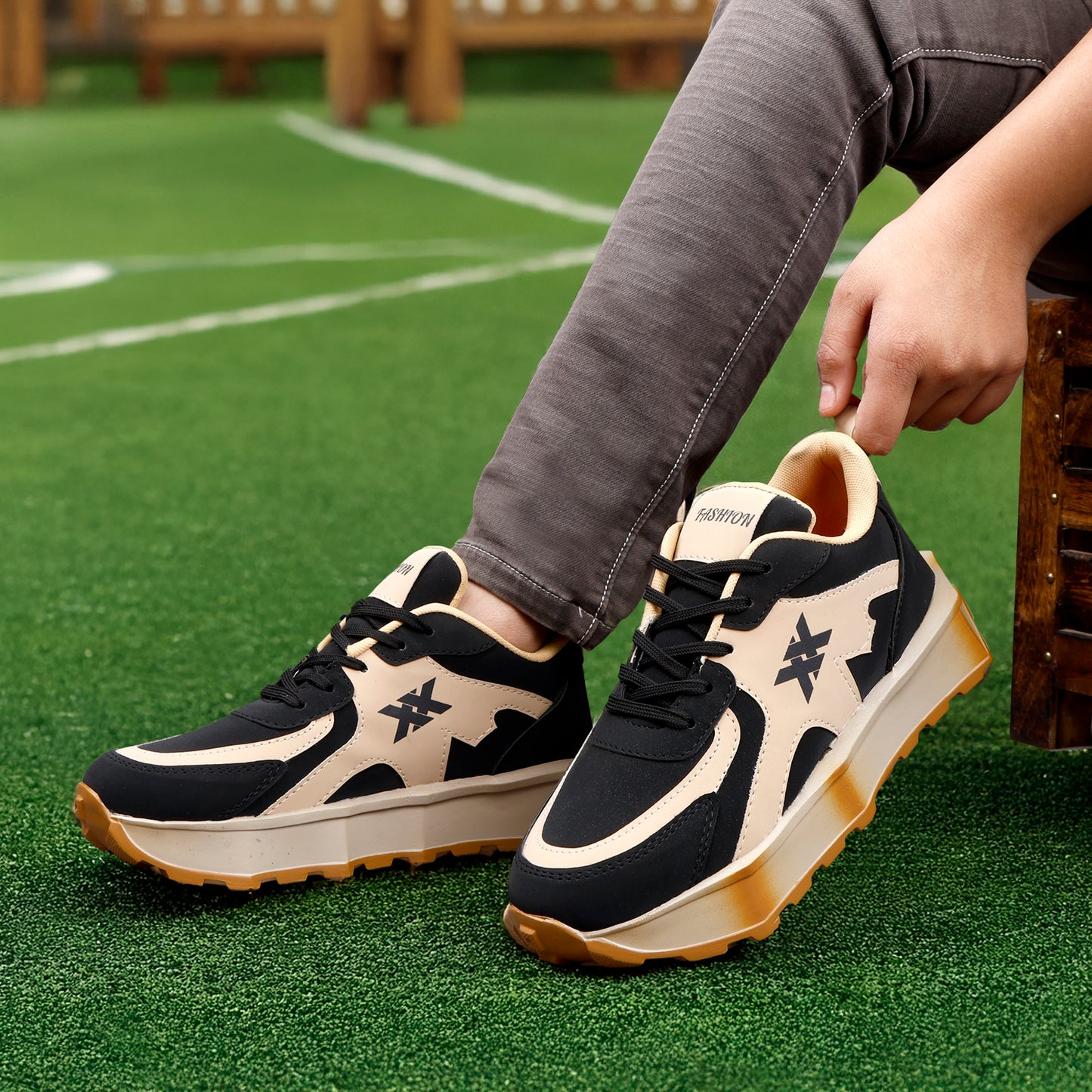 Bxxy's High-end Fashionable Sole Lace up Designer Casual Shoes for Men