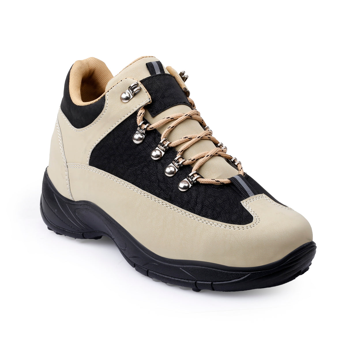 BXXY 3.5 Inch Hidden Height Increasing Shoes Premium Lace Up Comfort Sneakers