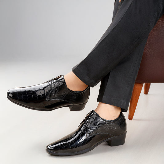BXXY Height Increasing Party Wear Lace-up Shoes For Men