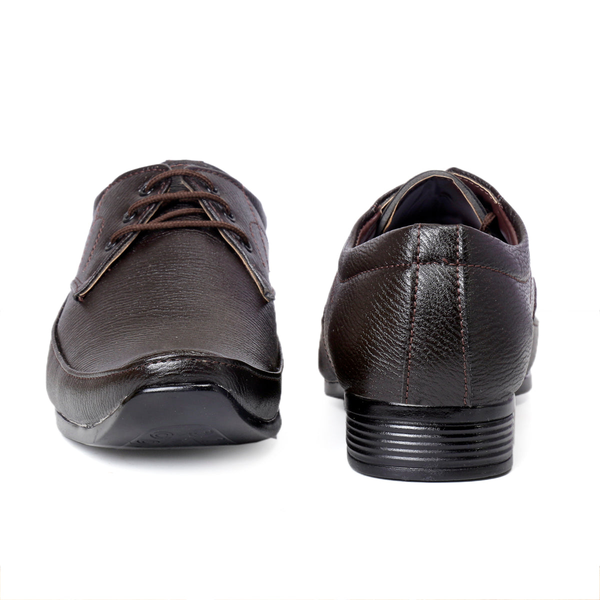 Men/s Derby Faux Upper Office And Formal Wear Lace Up Black Shoes
