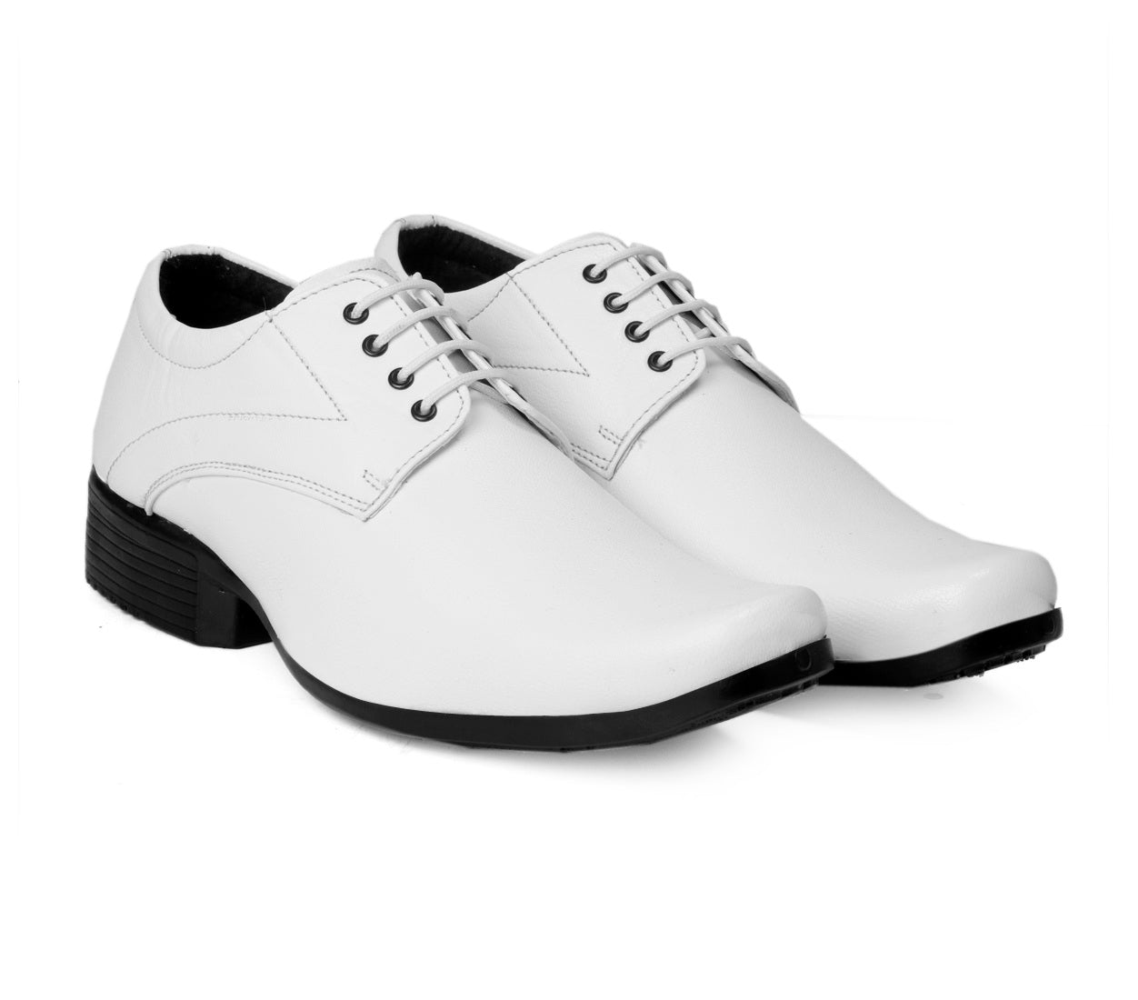 Men/s Formal Derby Faux Upper Office Wear Lace Up Black Shoes